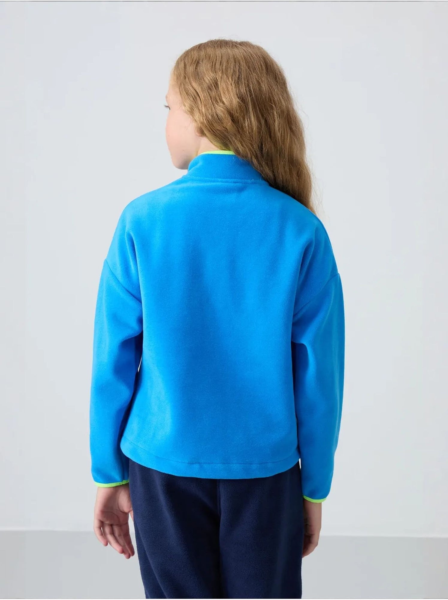 Sweatshirt unisexe jeunesse à fermeture éclair tommy - Bleu électrique