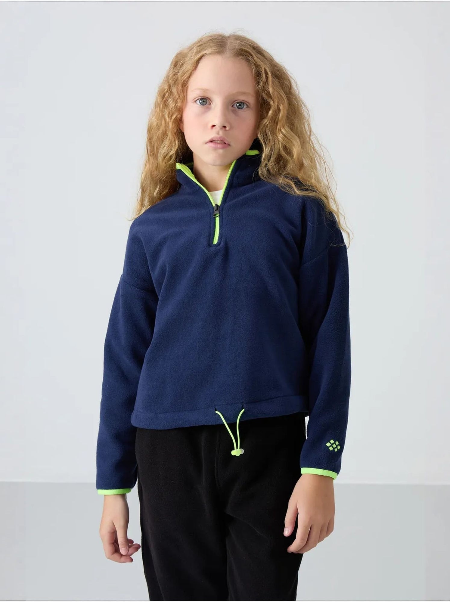 Sweatshirt unisexe jeunesse à fermeture éclair tommy - Bleu marine