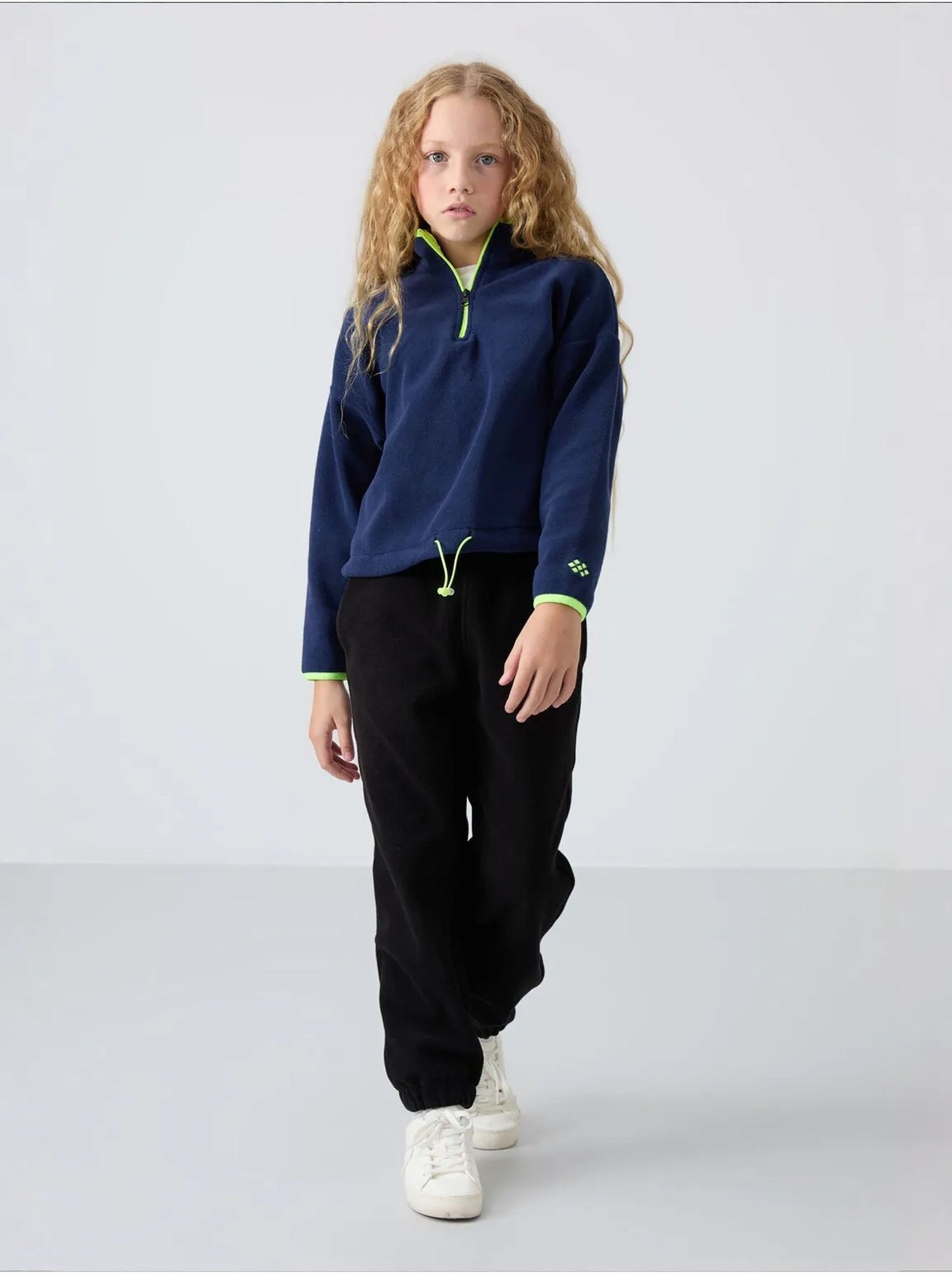 Sweatshirt unisexe jeunesse à fermeture éclair tommy - Bleu marine