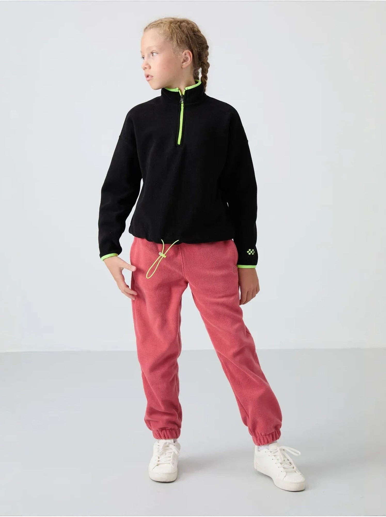 Sweatshirt unisexe jeunesse à fermeture éclair tommy - Noir