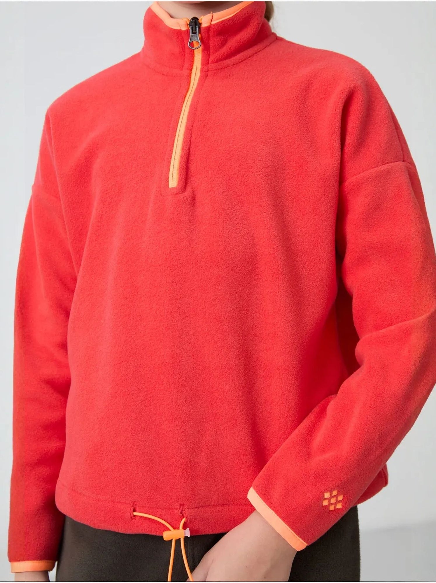 Sweatshirt unisexe jeunesse à fermeture éclair tommy - Rouge