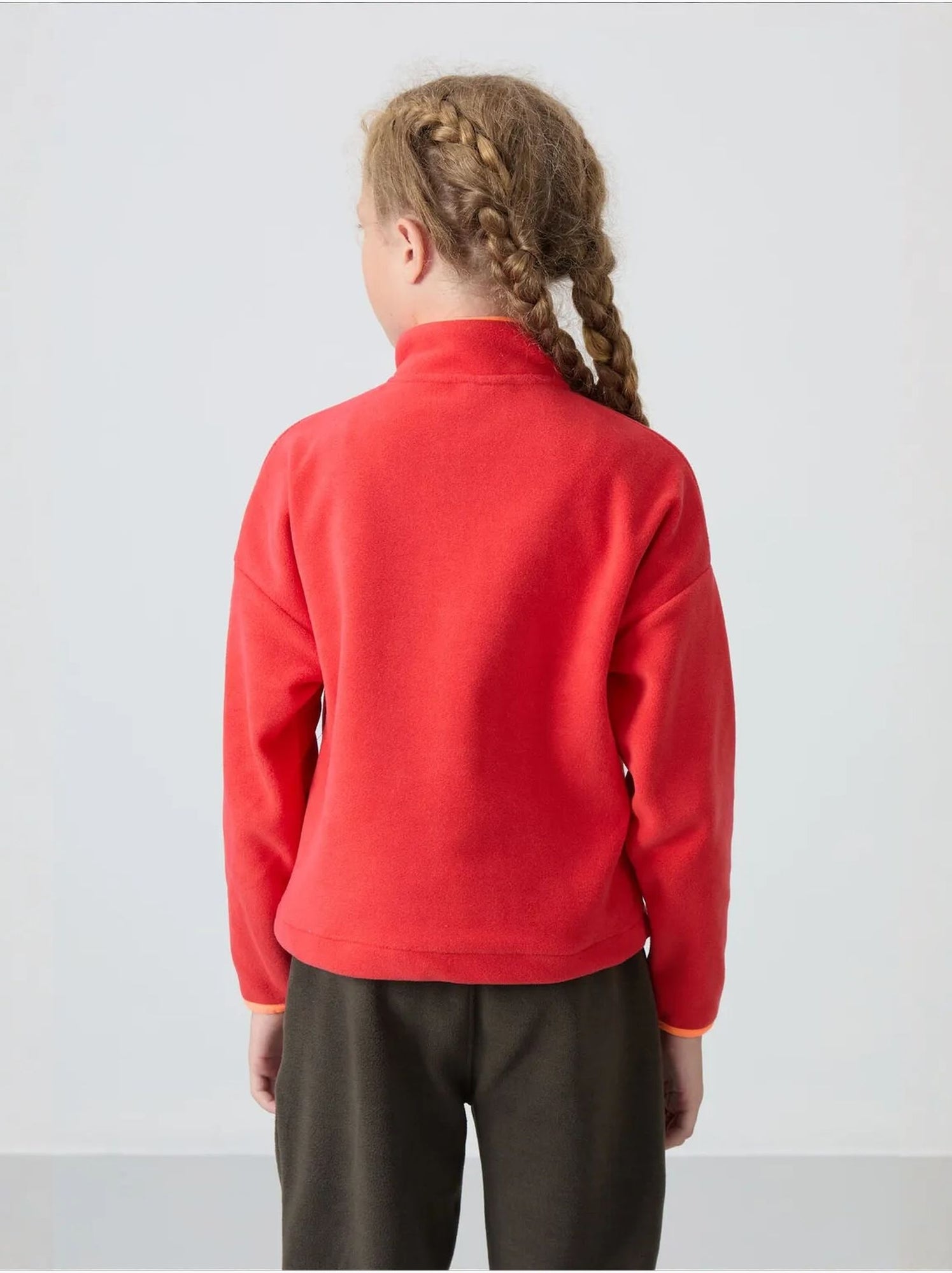 Sweatshirt unisexe jeunesse à fermeture éclair tommy - Rouge