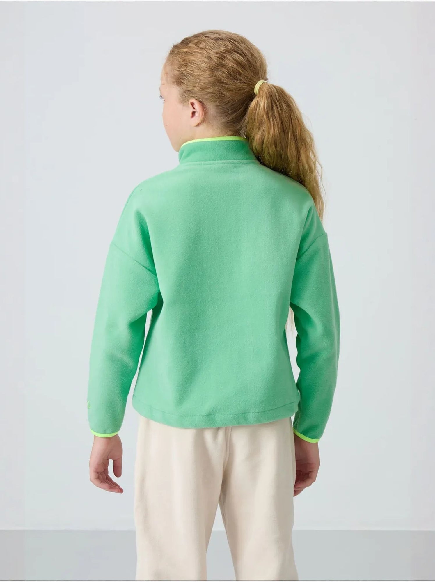 Sweatshirt unisexe jeunesse à fermeture éclair tommy - Vert menthe