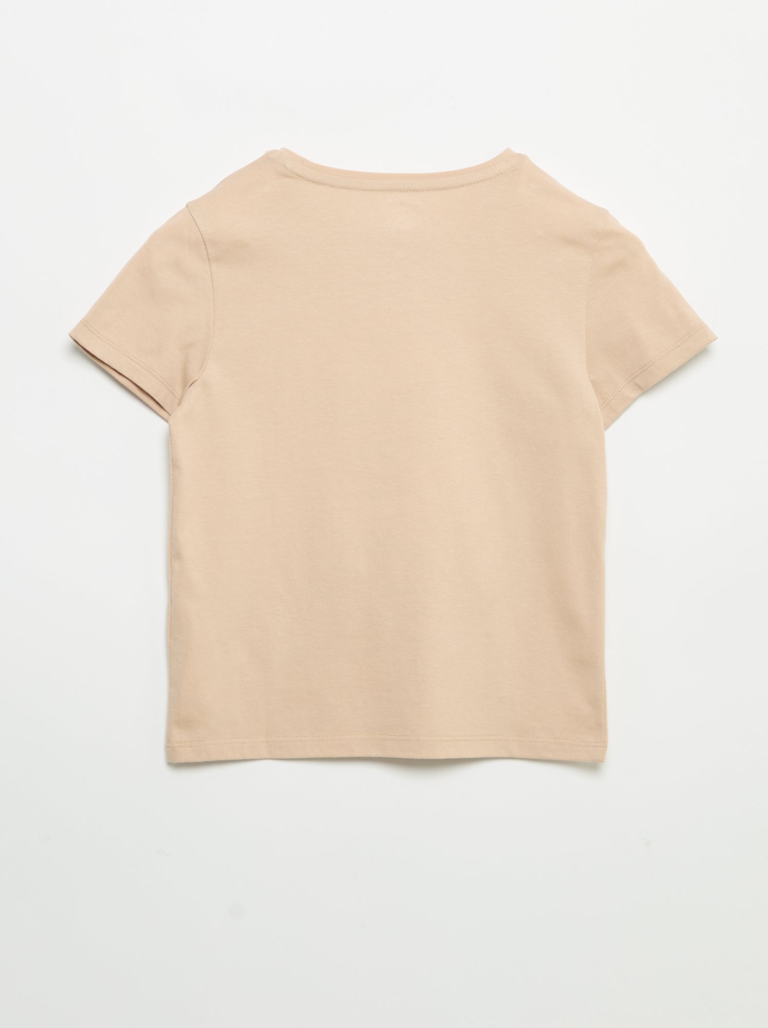 T-shirt à manches courtes avec animation - Beige