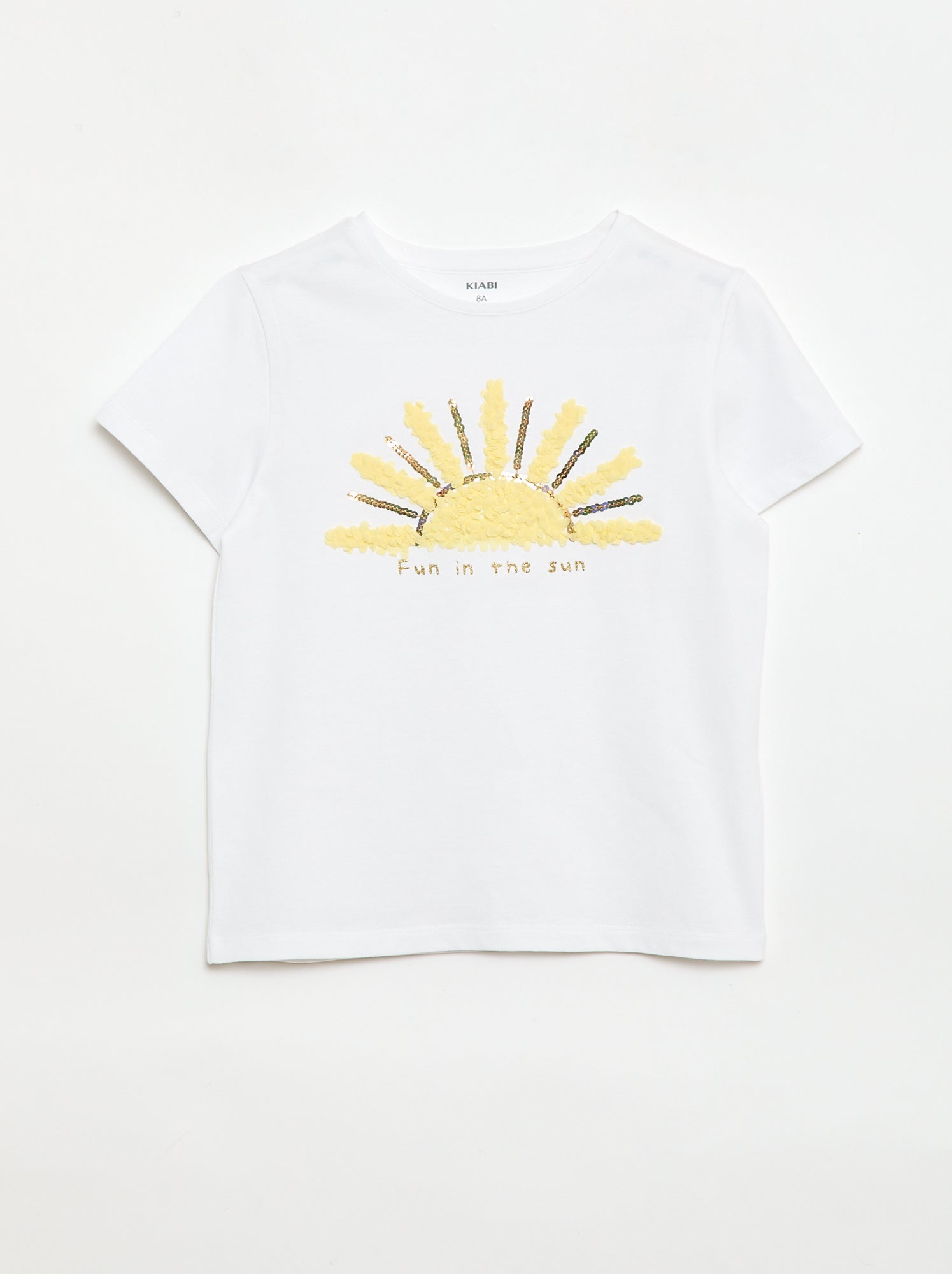 T-shirt à manches courtes avec animation - Blanc (EUP66_17)