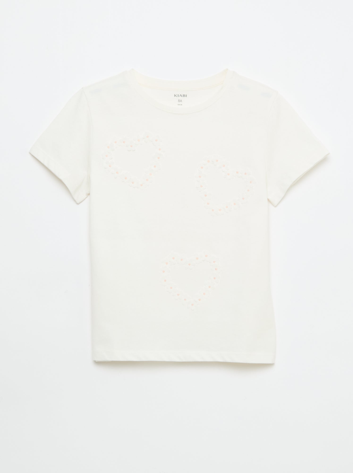 T-shirt à manches courtes avec animation - Blanc (EUP66_5)