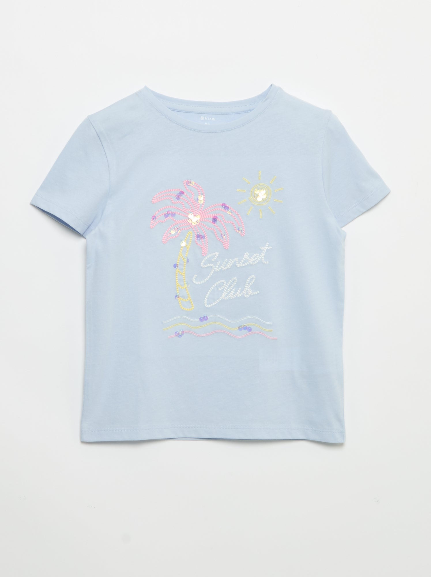 T-shirt à manches courtes avec animation - Bleu (EUP66_20)