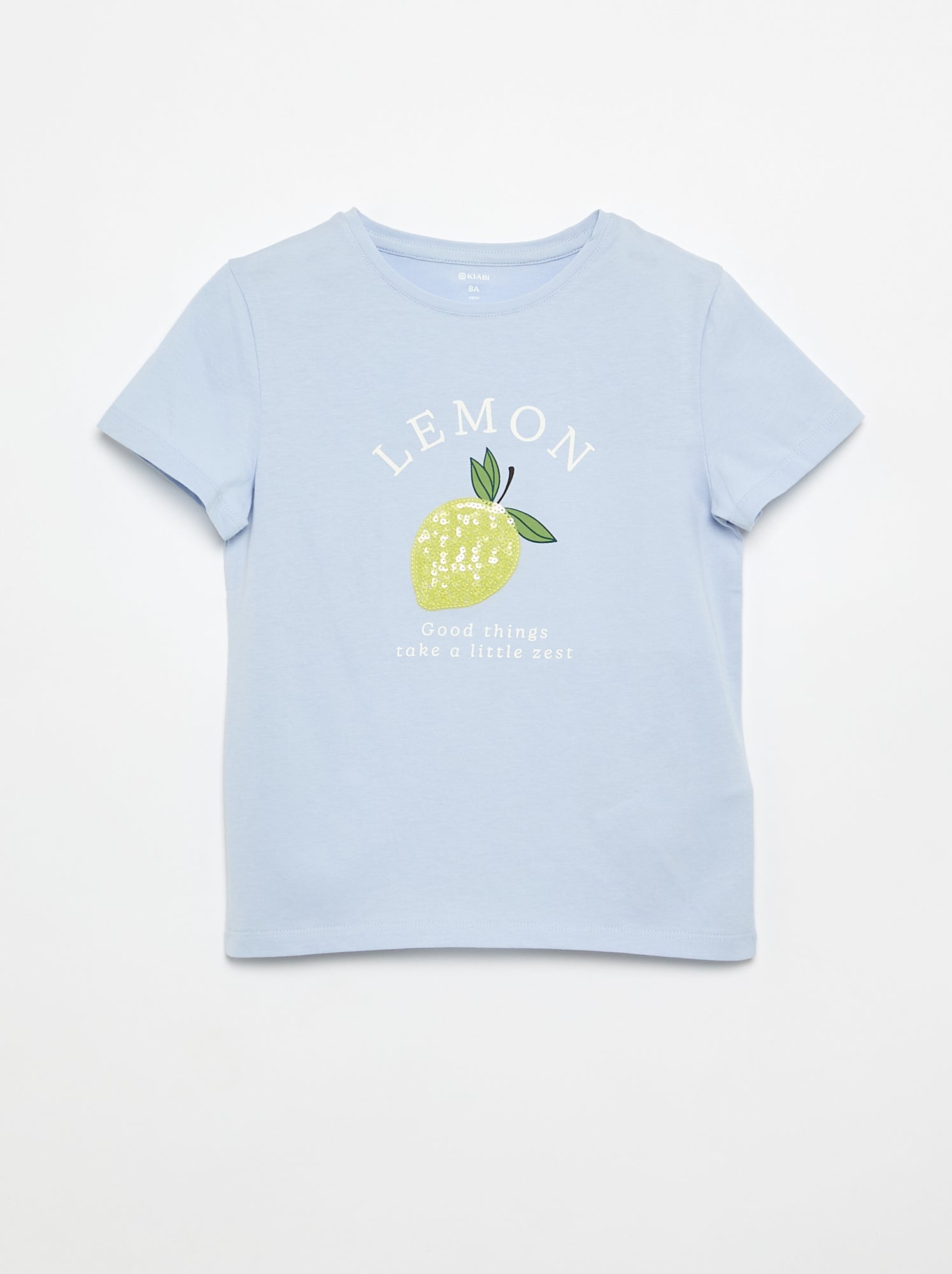 T-shirt à manches courtes avec animation - Bleu (EUP66_24)