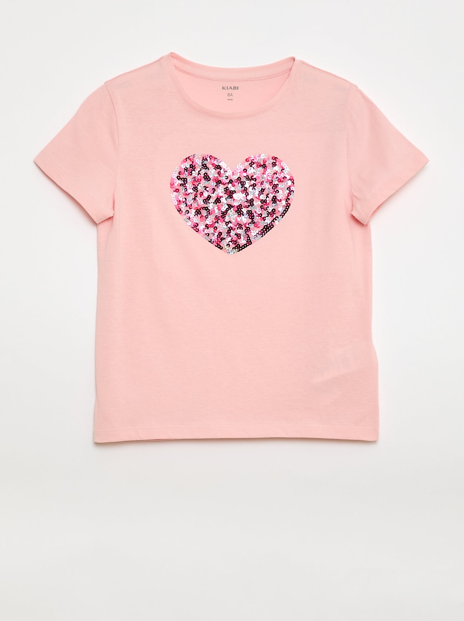 T-shirt à manches courtes avec animation - Rose (EUP66_1)