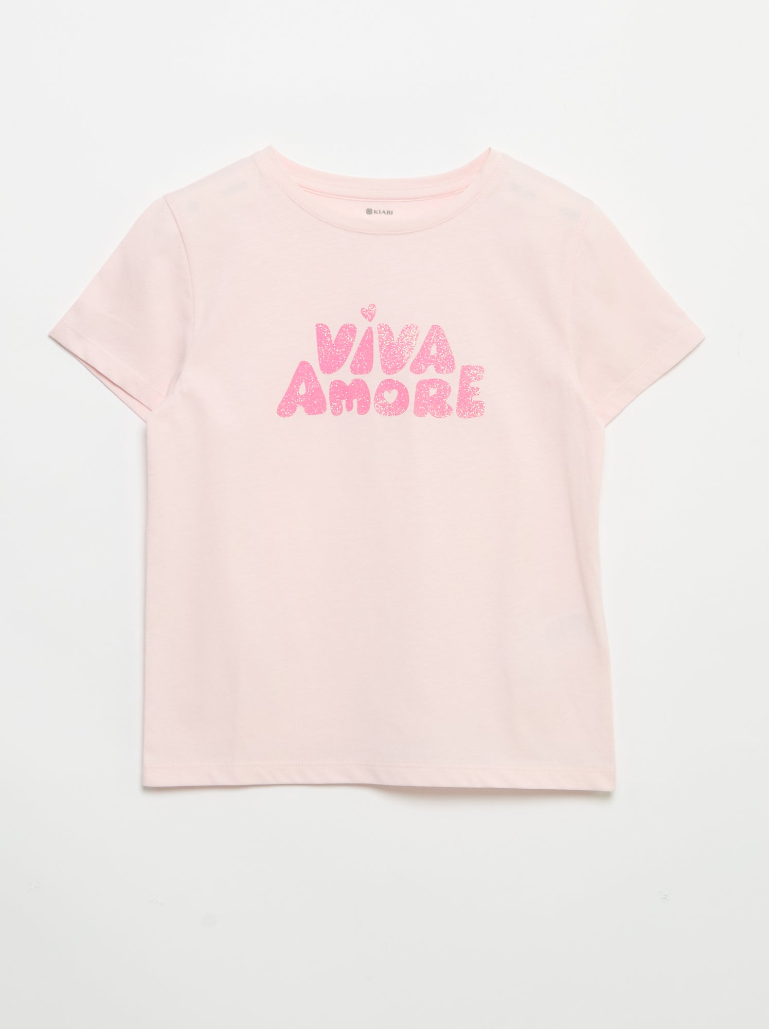 T-shirt à manches courtes avec animation - Rose (EUP66_22)