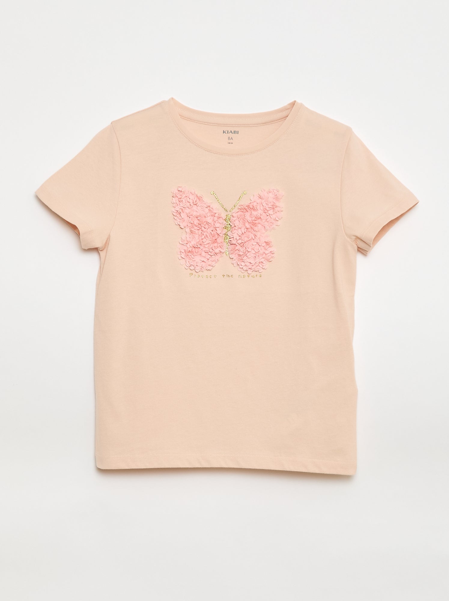 T-shirt à manches courtes avec animation - Rose (EUP66_4)