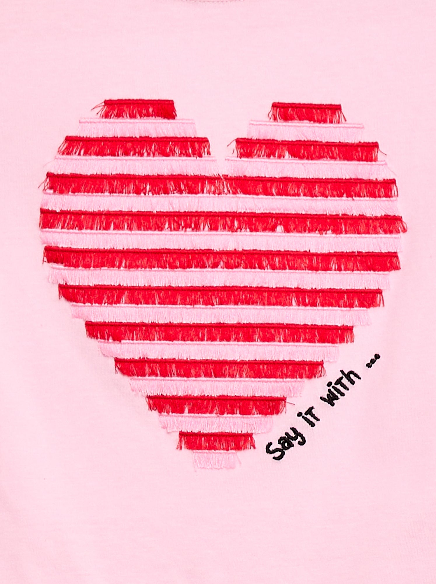 T-shirt à manches courtes avec animation - Rose (EUP66_6)