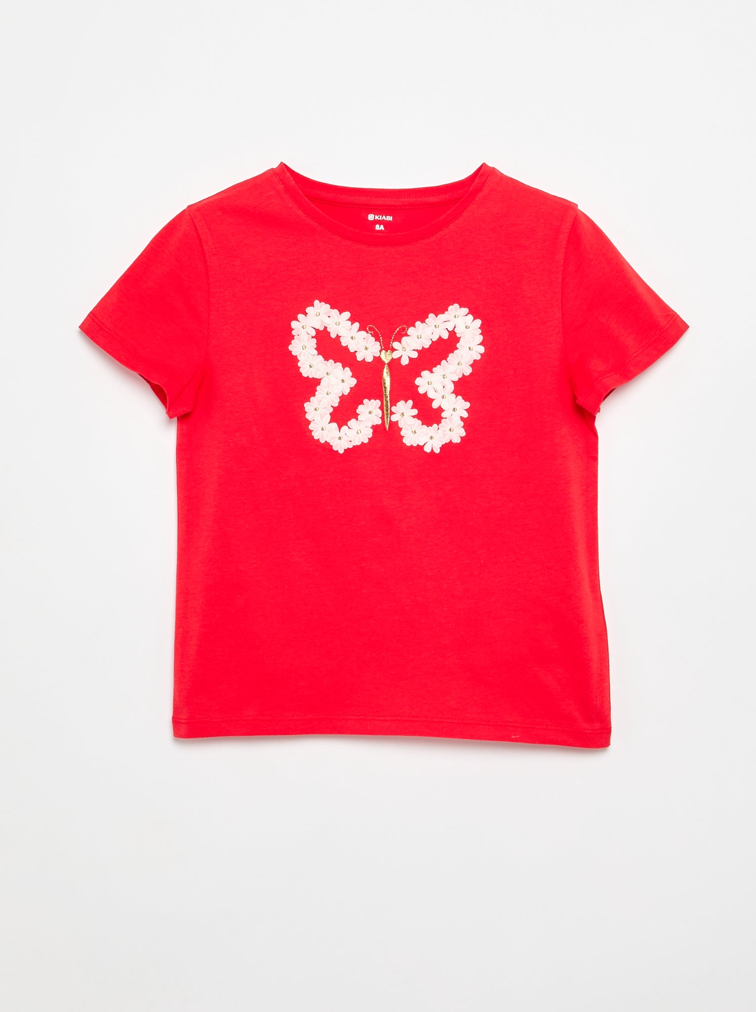 T-shirt à manches courtes avec animation - Rouge
