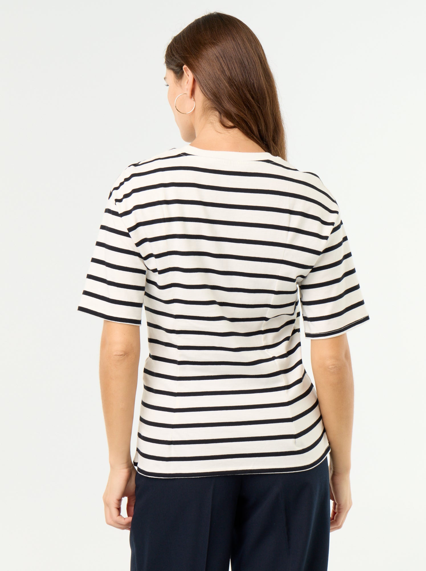 T-shirt à manches courtes avec bijou coquillage - Blanc