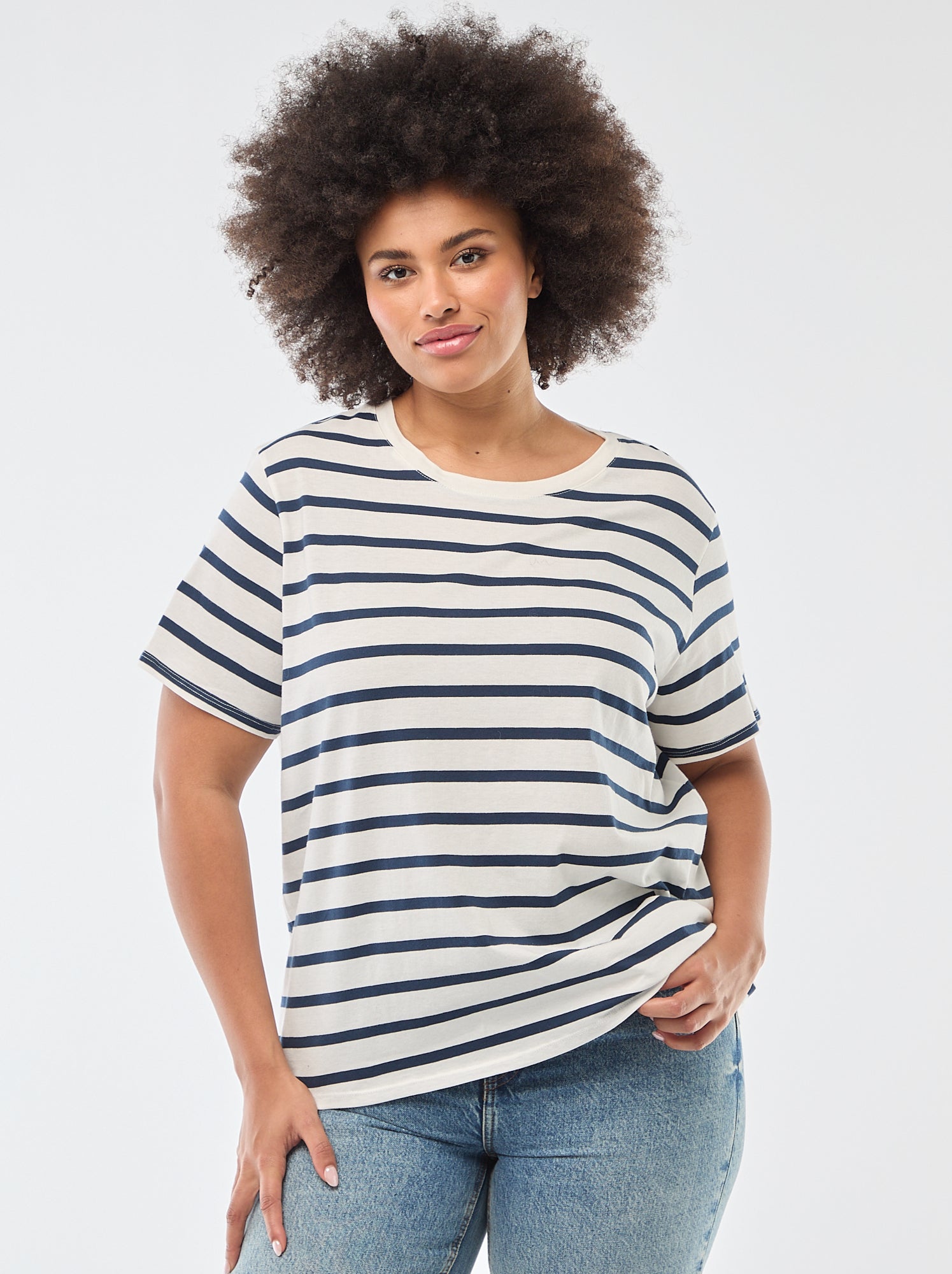 T-shirt à manches courtes avec imprimé - Blanc (CQD34_22)