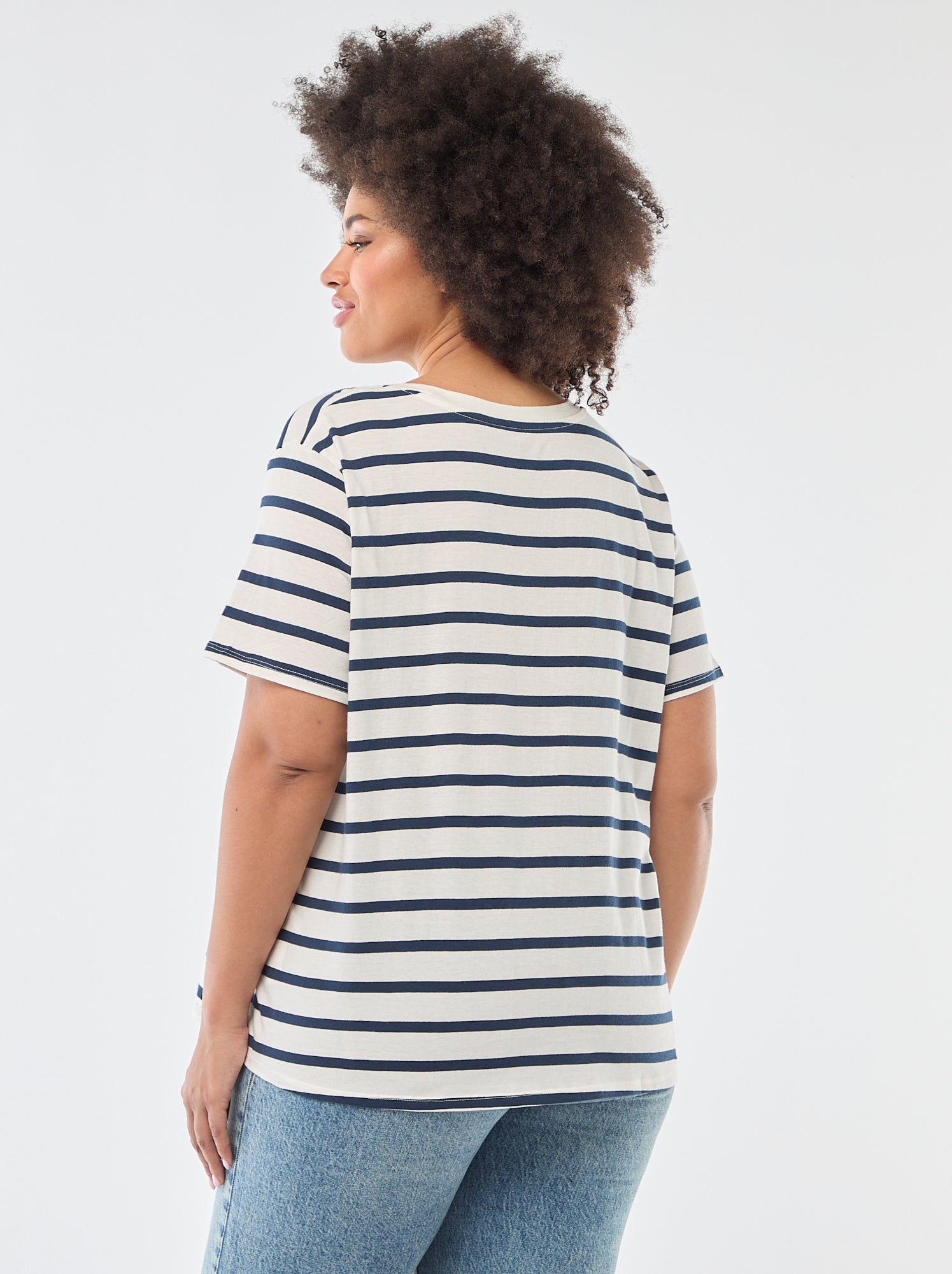 T-shirt à manches courtes avec imprimé - Blanc (CQD34_22)