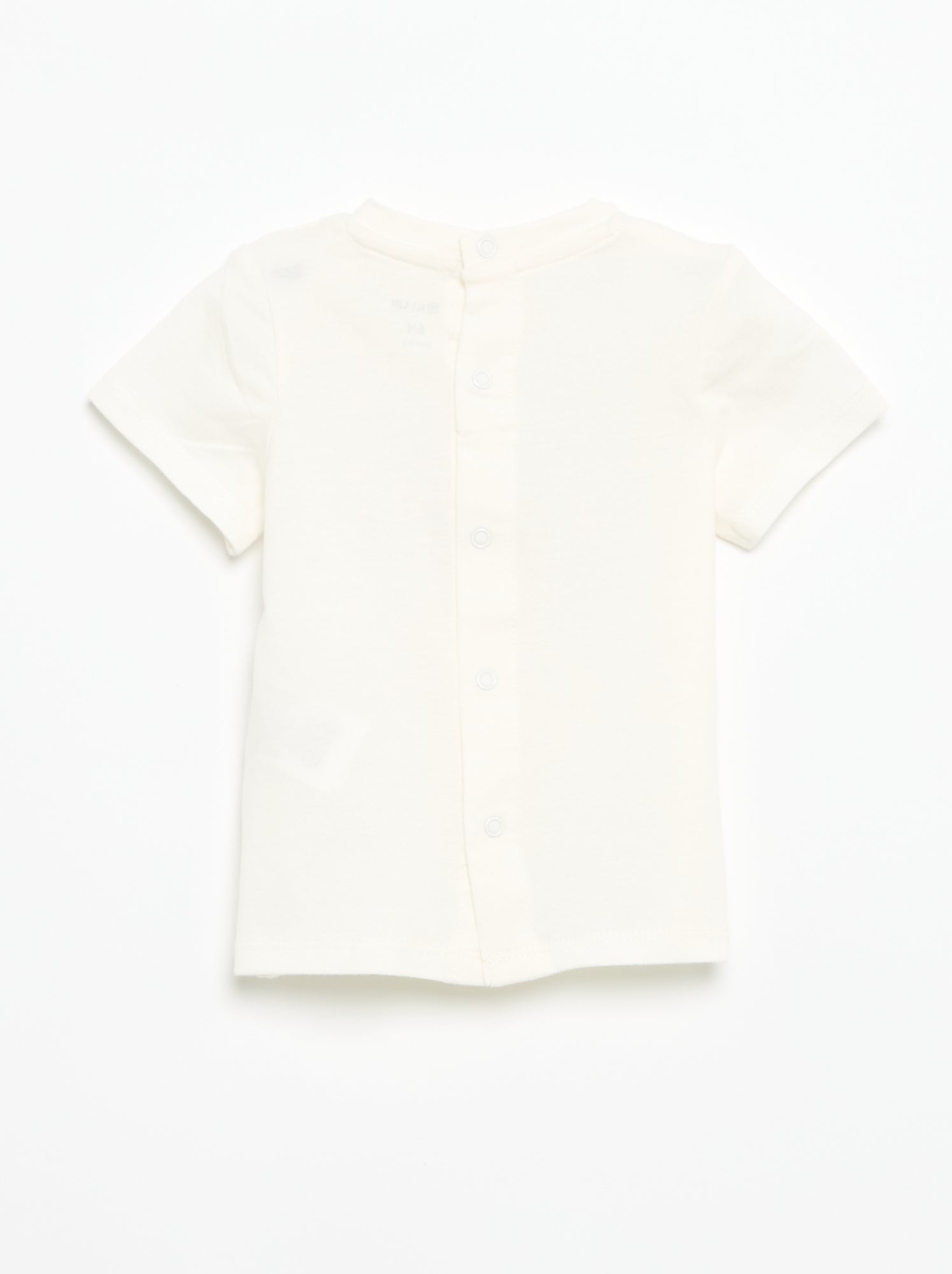T-shirt à manches courtes avec imprimé - Blanc (FNU05_1)