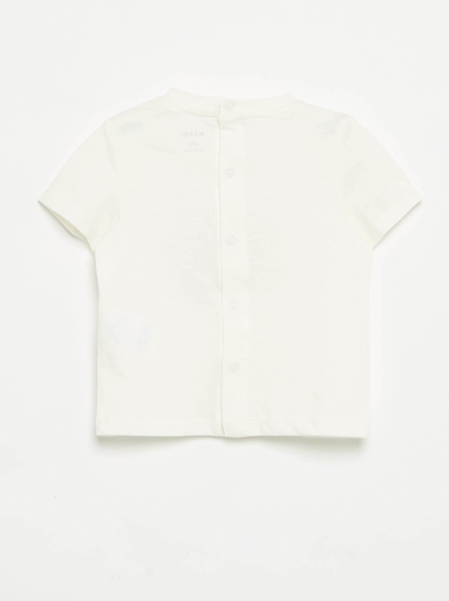 T-shirt à manches courtes avec imprimé - Blanc (FNU05_4)