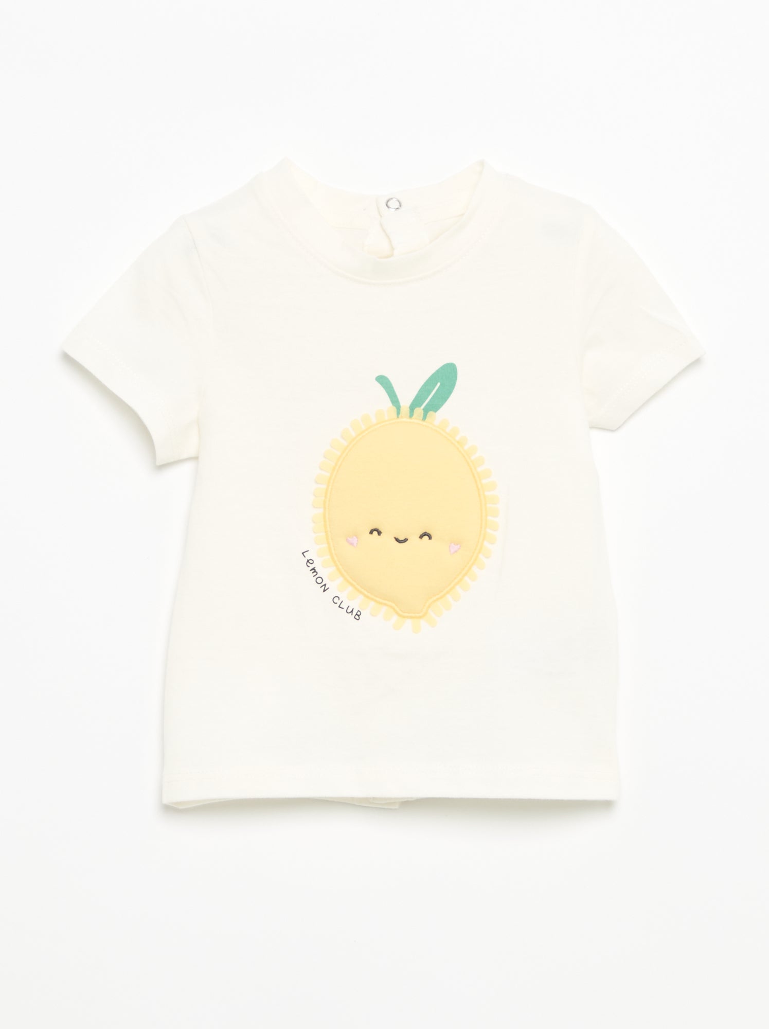 T-shirt à manches courtes avec imprimé - Blanc (FNU05_6)