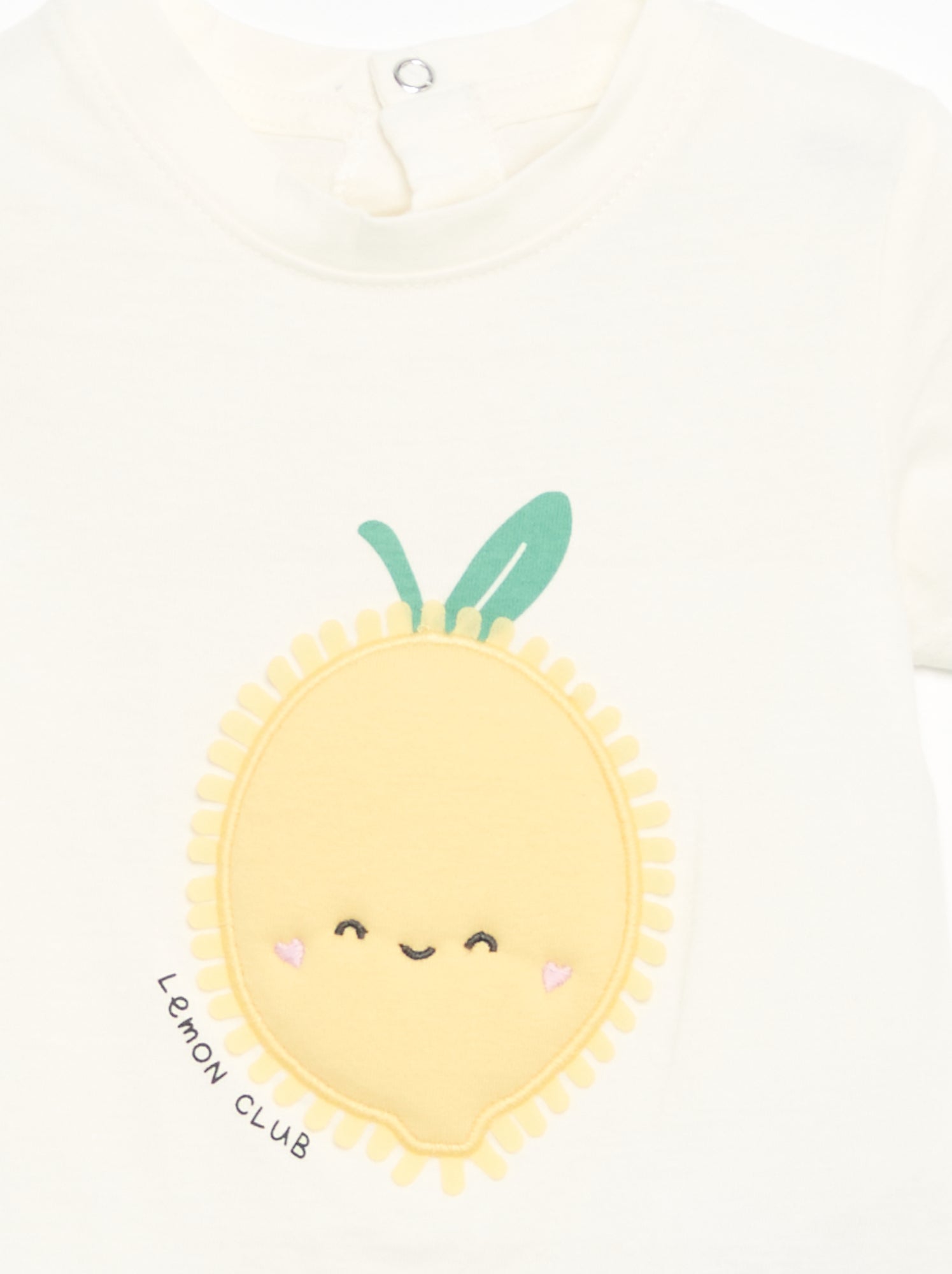 T-shirt à manches courtes avec imprimé - Blanc (FNU05_6)