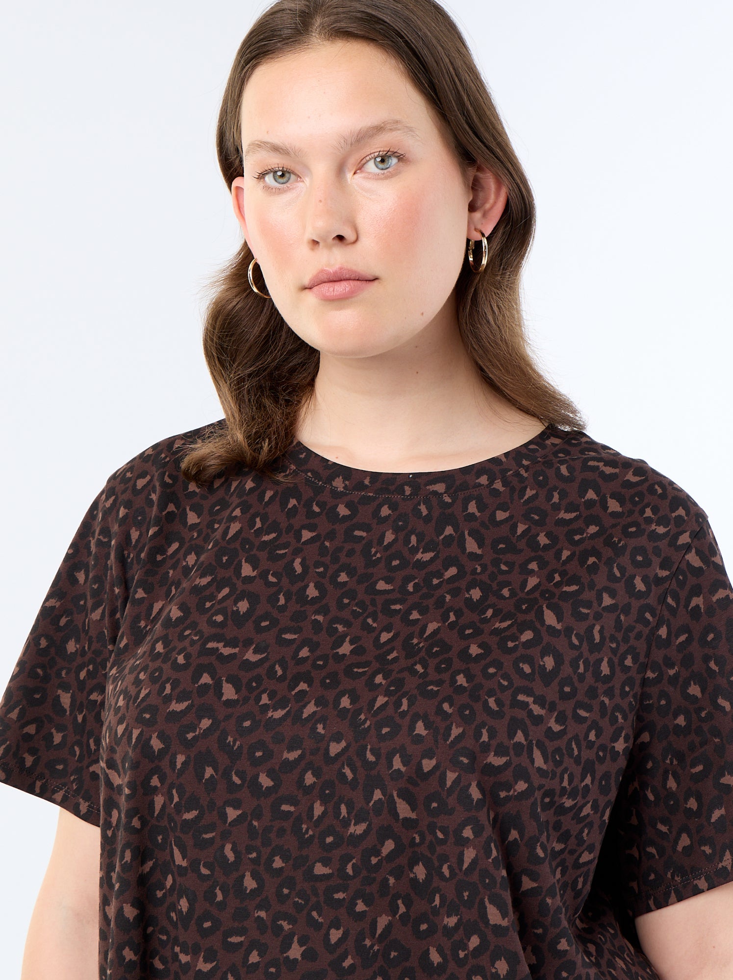 T-shirt à manches courtes avec imprimé - Marron (CQD34_26)