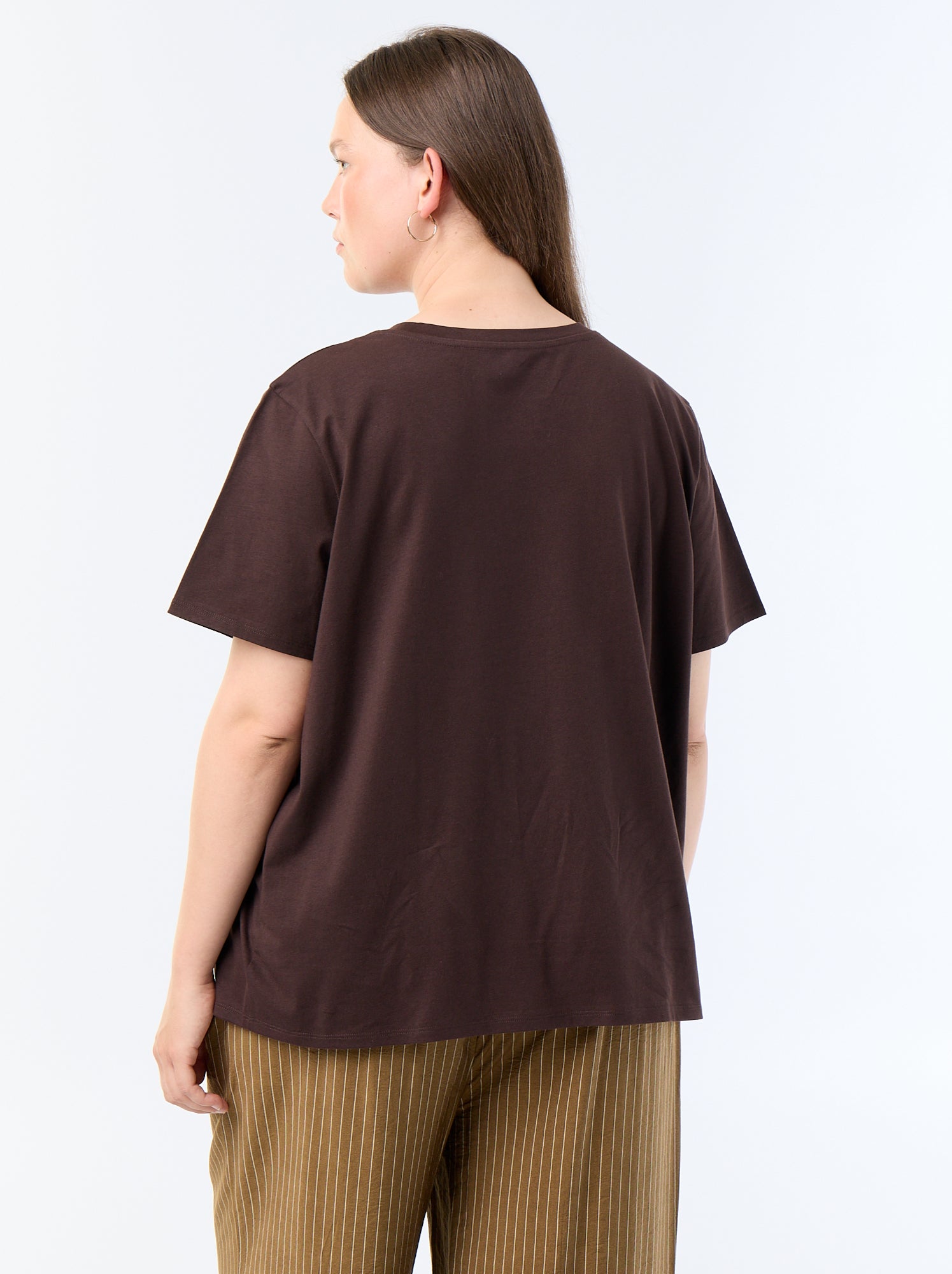 T-shirt à manches courtes avec imprimé - Marron (CQD34_30)
