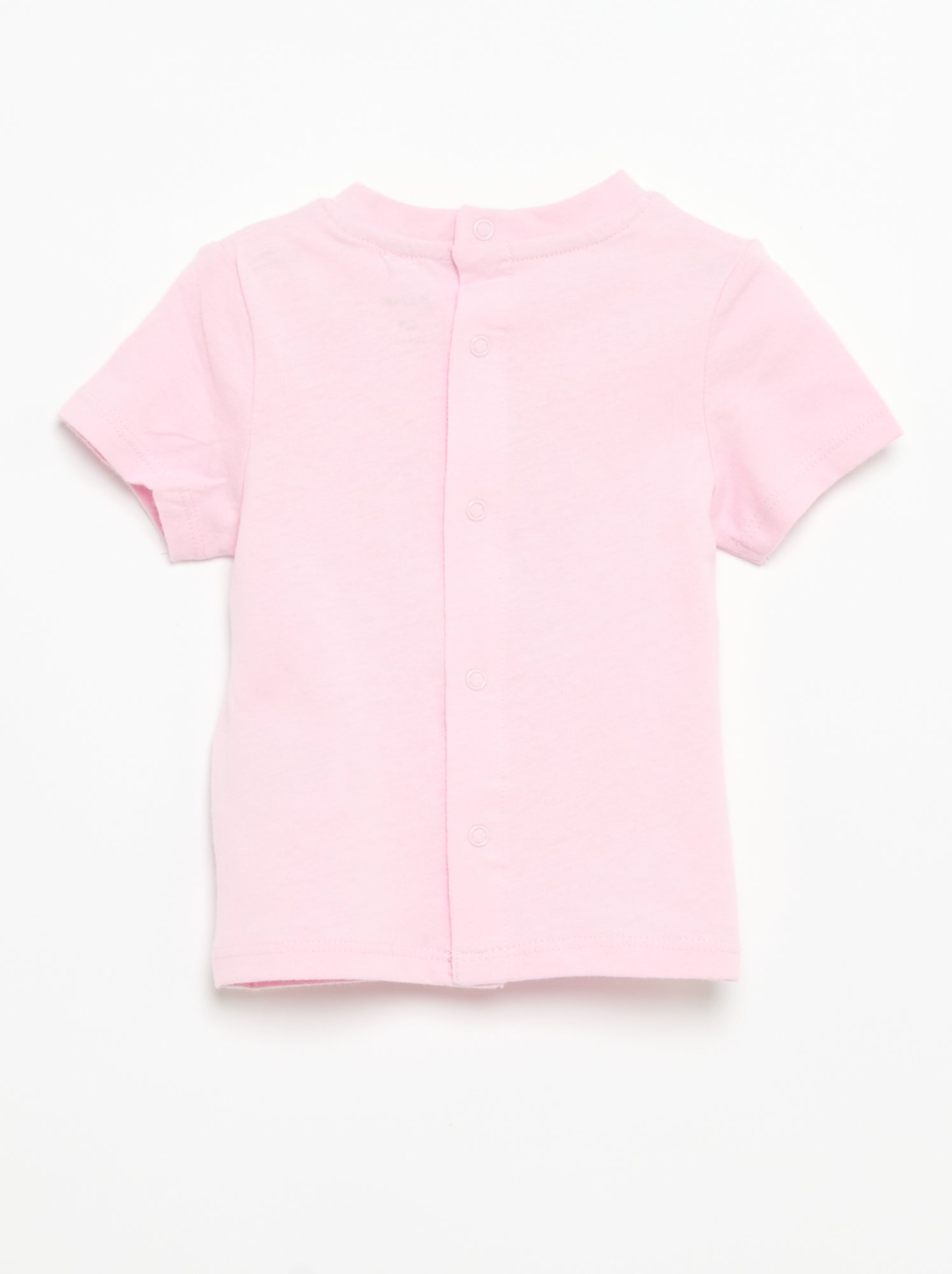 T-shirt à manches courtes avec imprimé - Rose