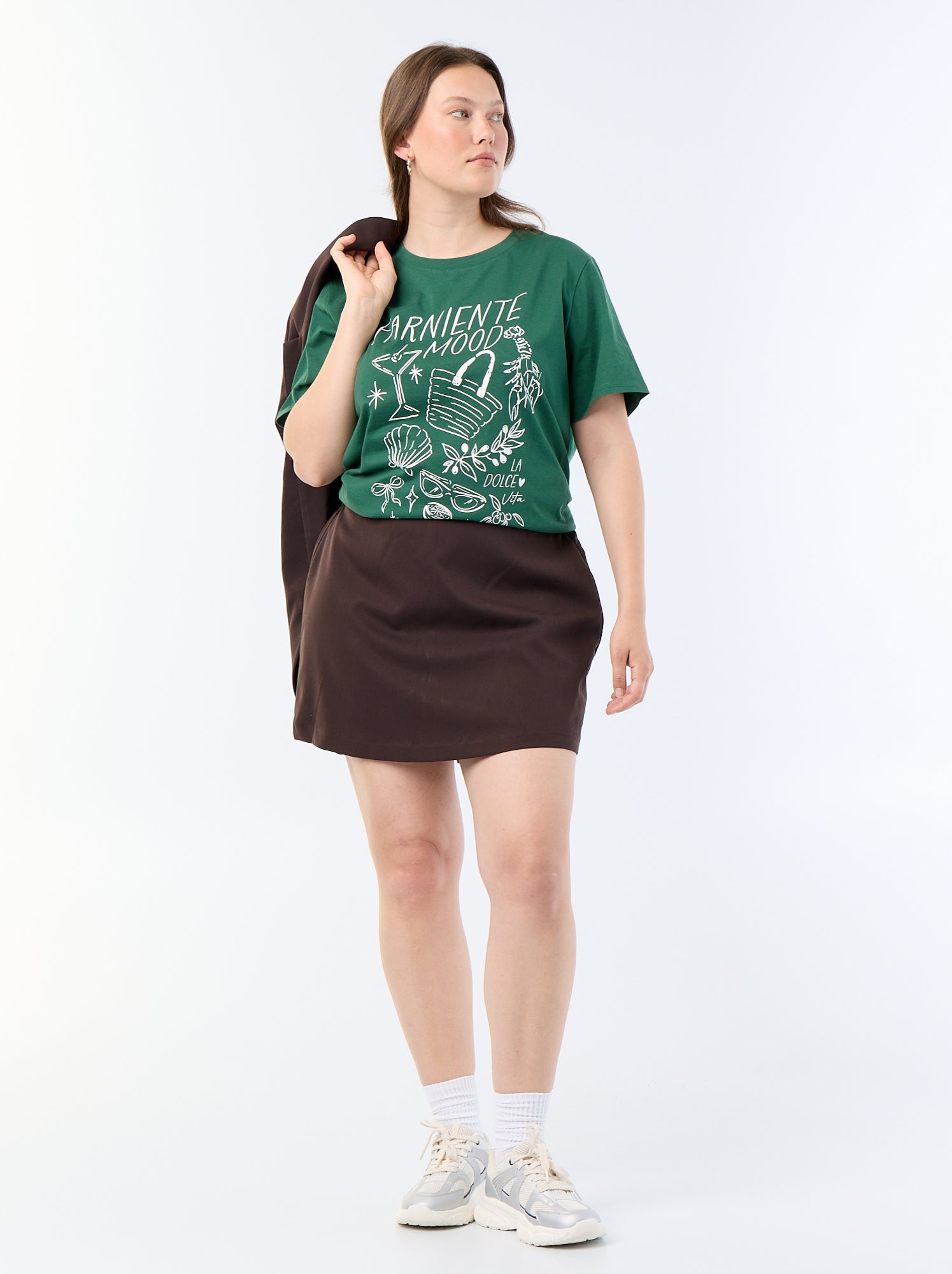 T-shirt à manches courtes avec imprimé - Vert