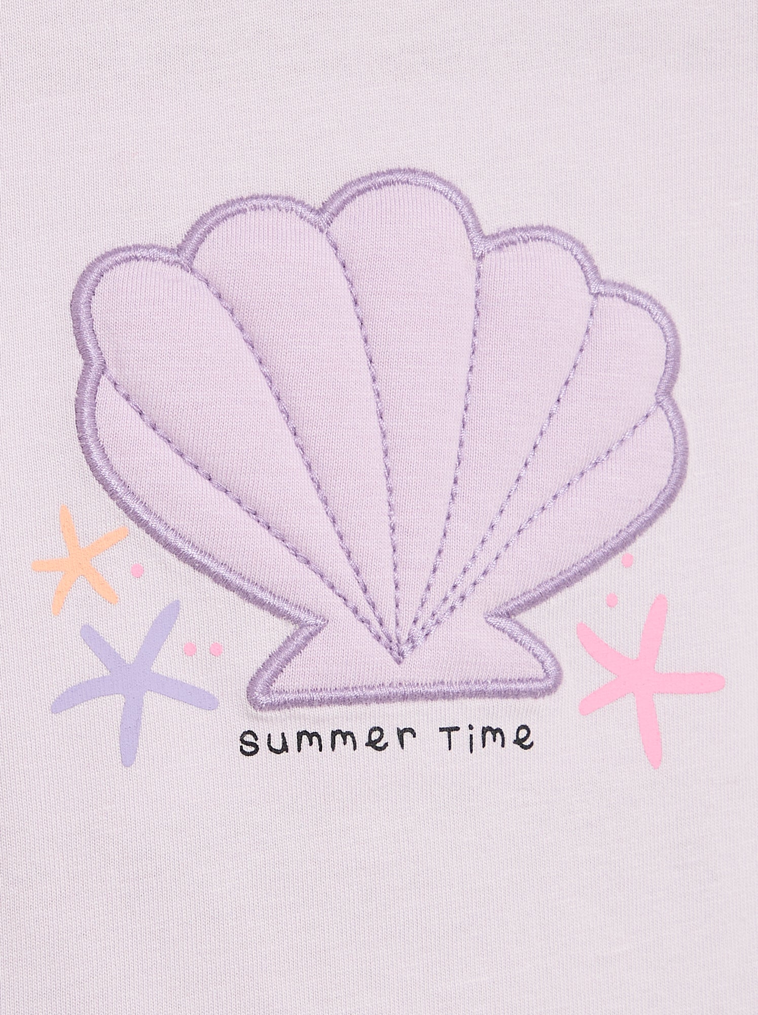 T-shirt à manches courtes avec imprimé - Violet