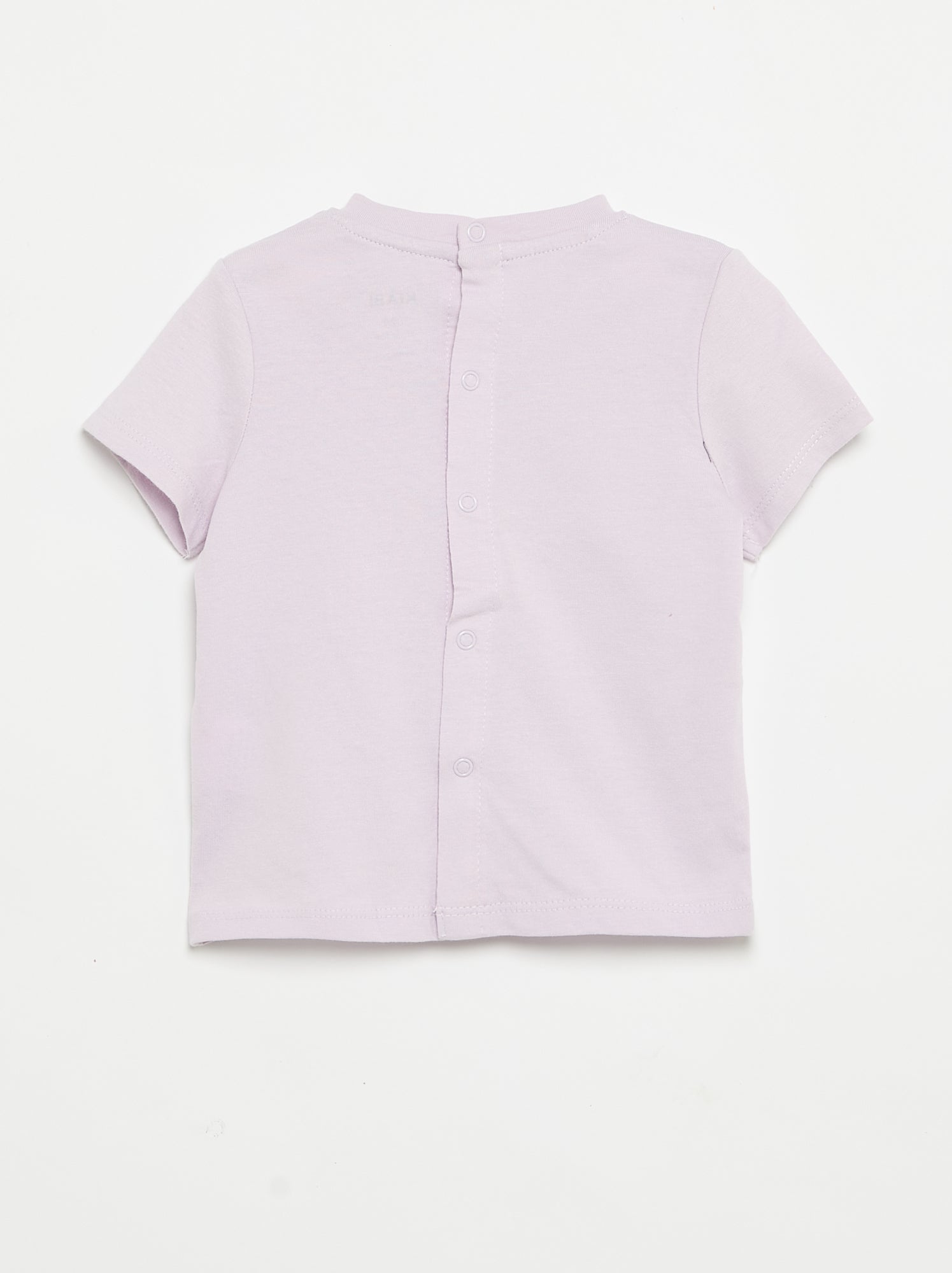 T-shirt à manches courtes avec imprimé - Violet