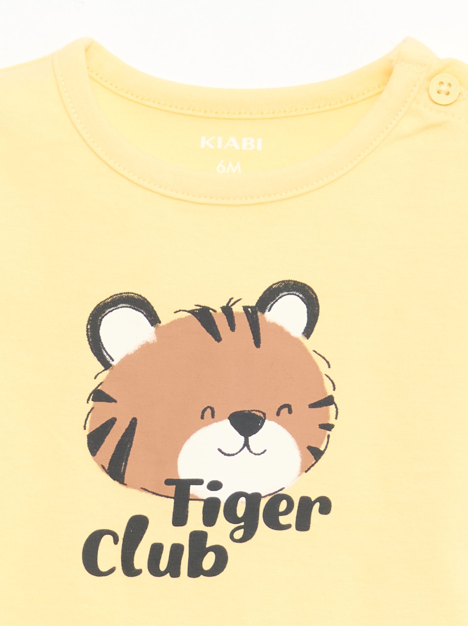 T-shirt à manches courtes en jersey de coton - Jaune