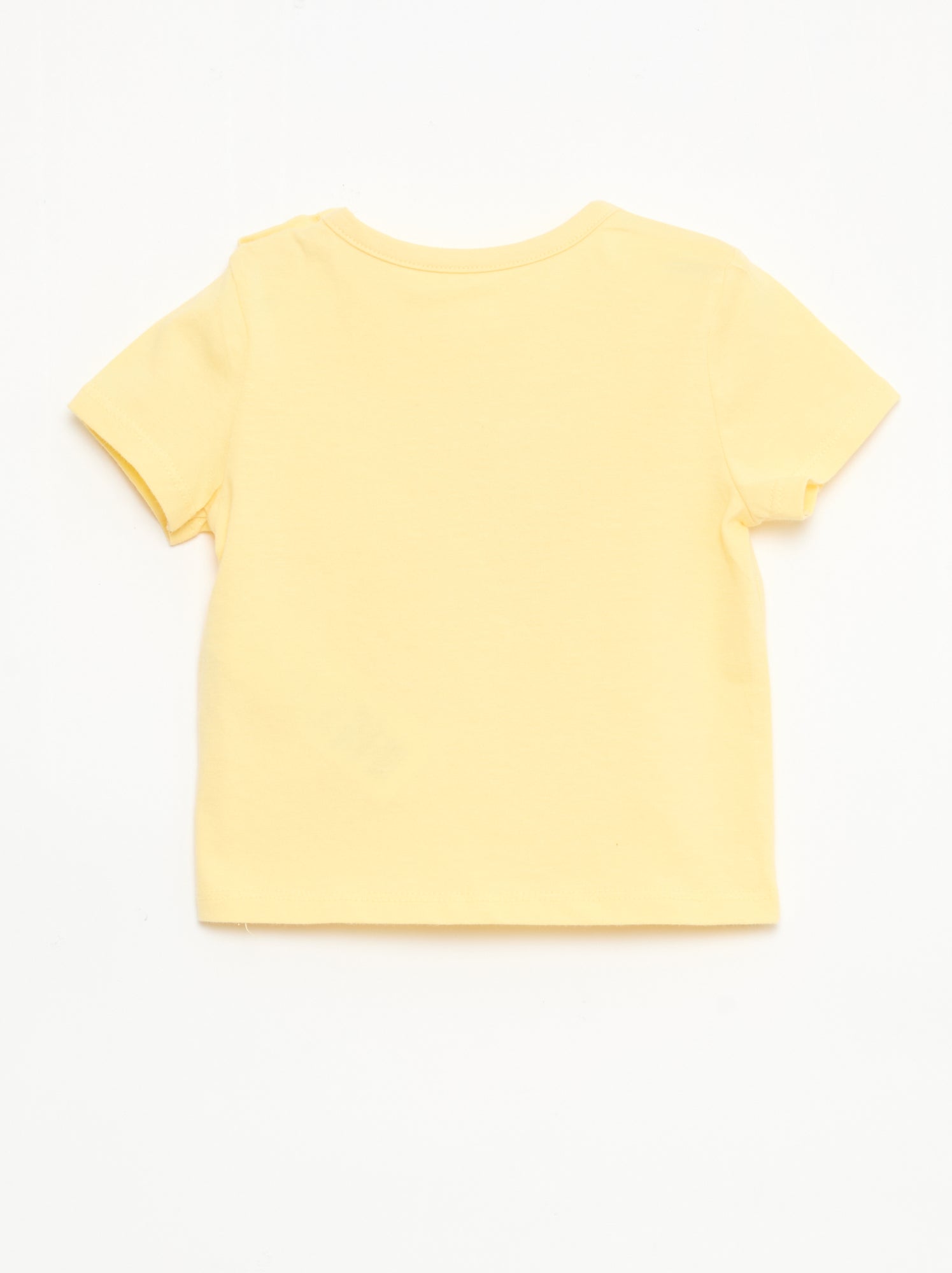 T-shirt à manches courtes en jersey de coton - Jaune