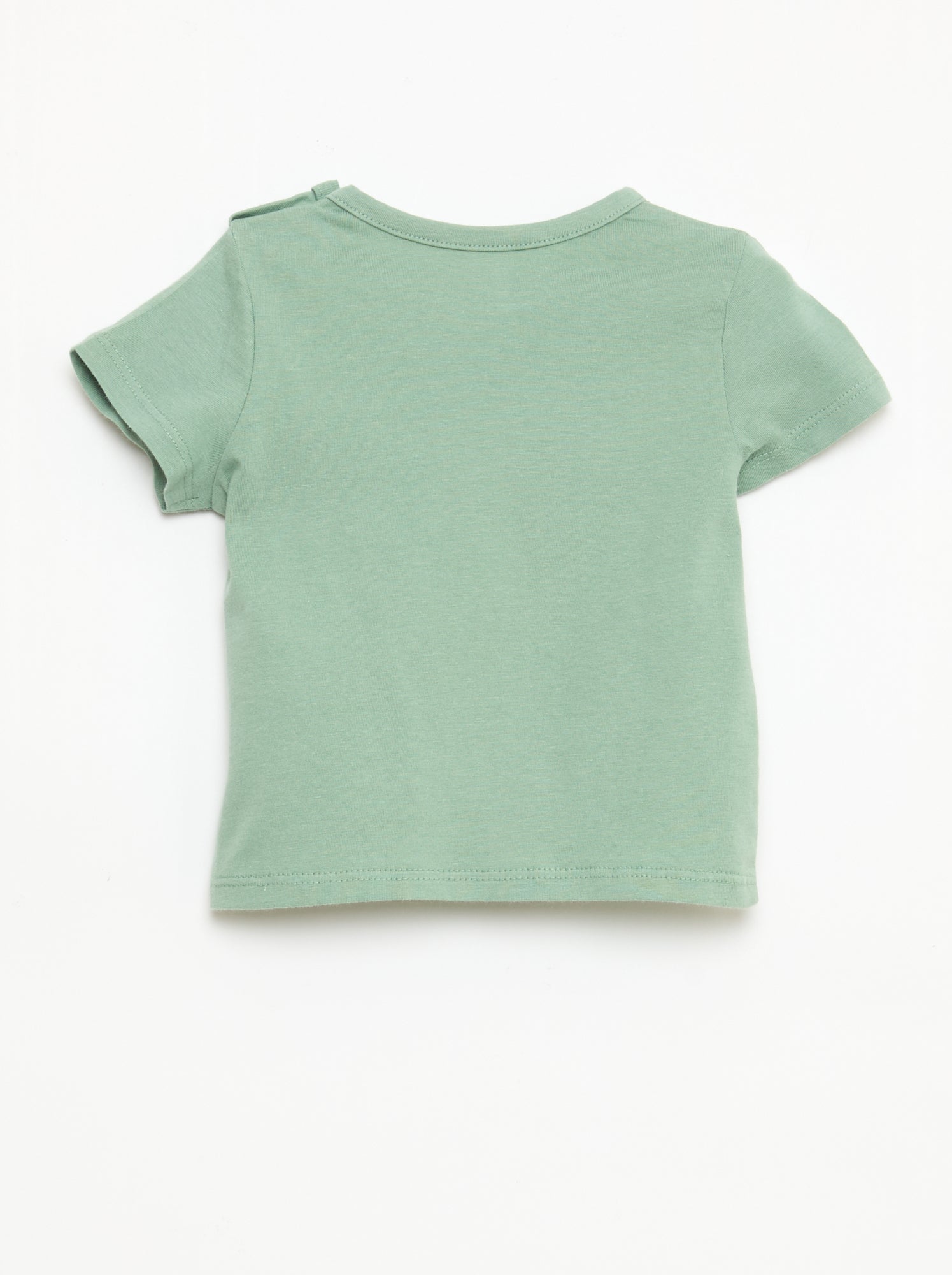 T-shirt à manches courtes en jersey de coton - Vert (FED39_4)