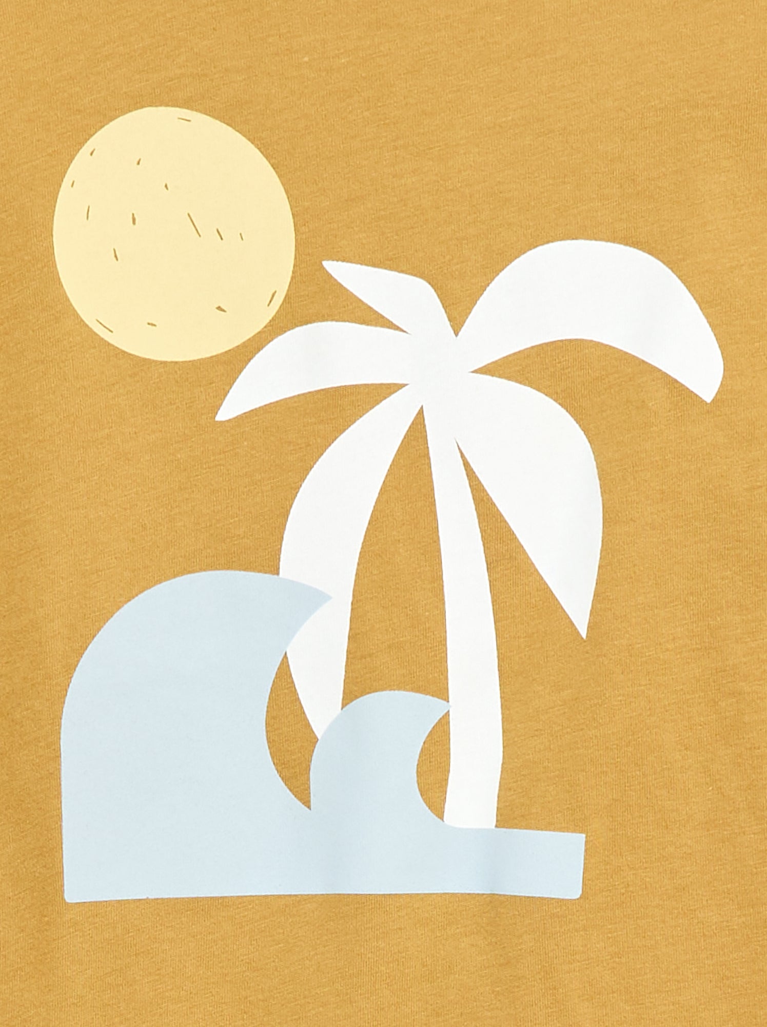 T-shirt à manches courtes imprimé - Beige (EUP44_12)