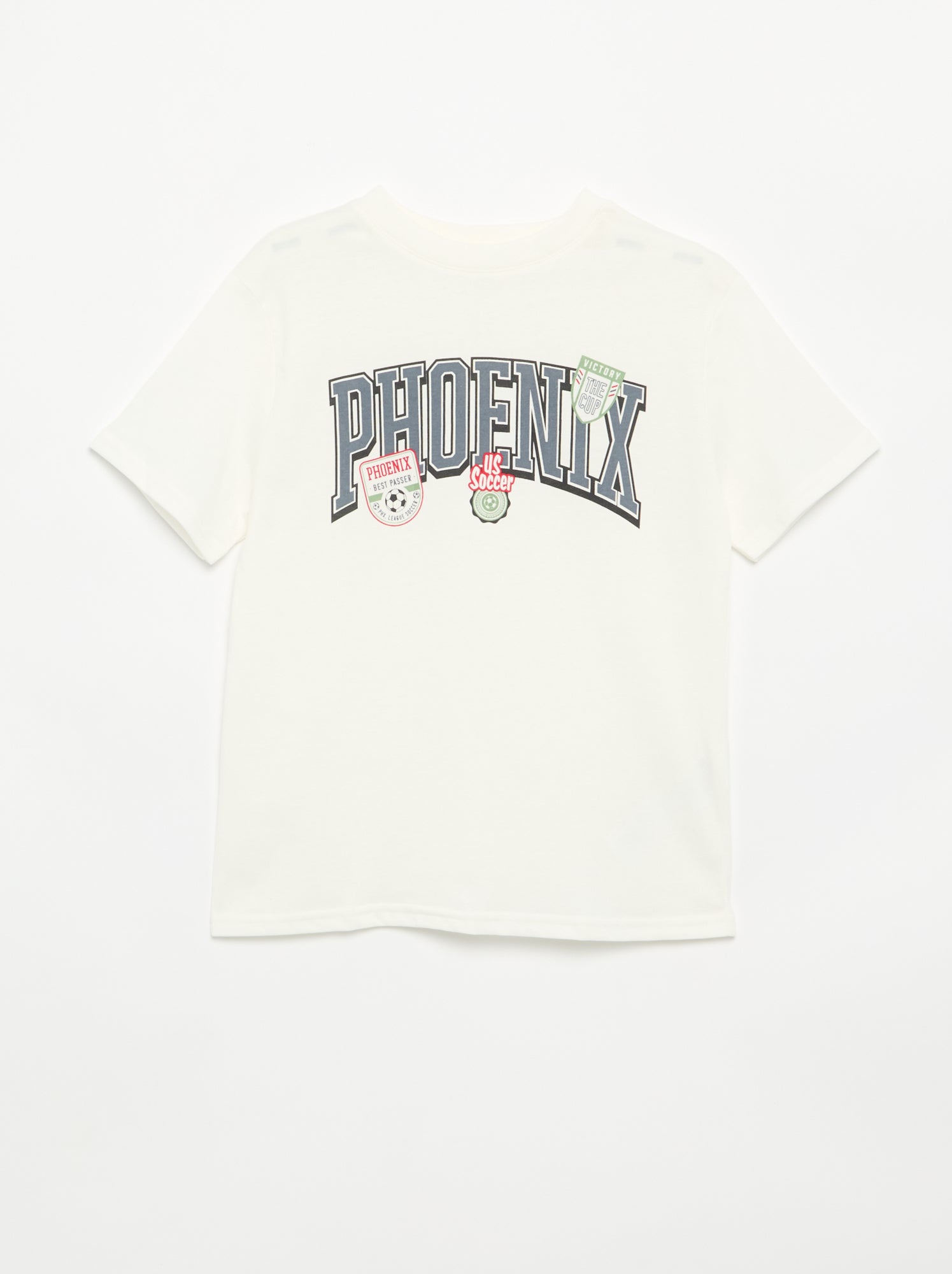 T-shirt à manches courtes imprimé - Blanc (EUP44_46)
