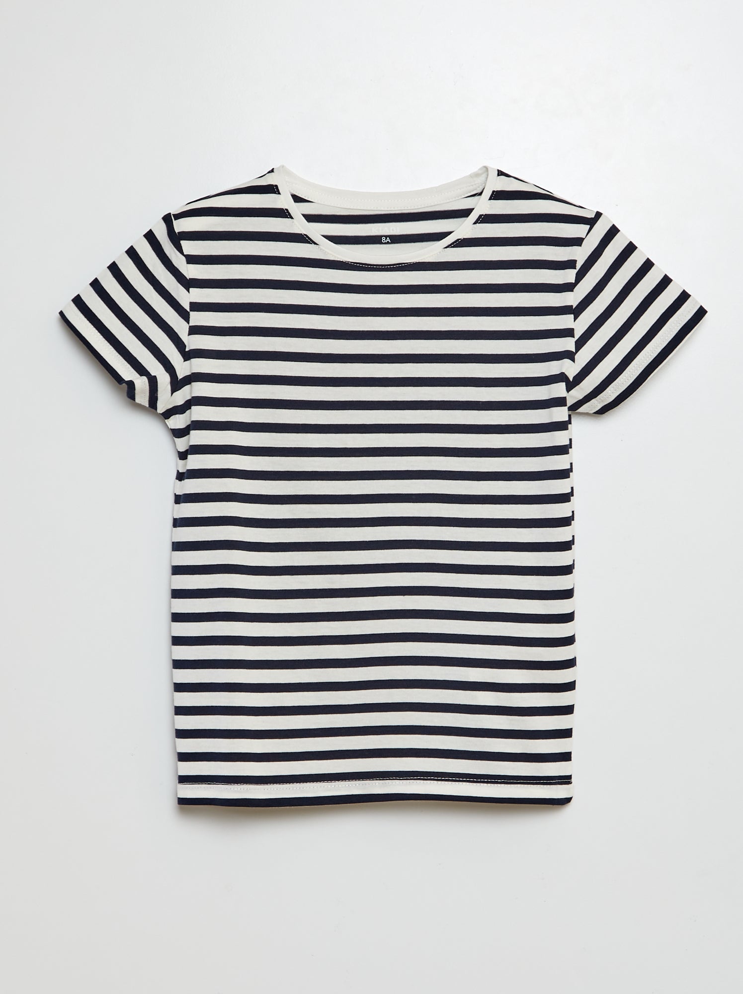 T-shirt à manches courtes imprimé 'léopard' - BLEU