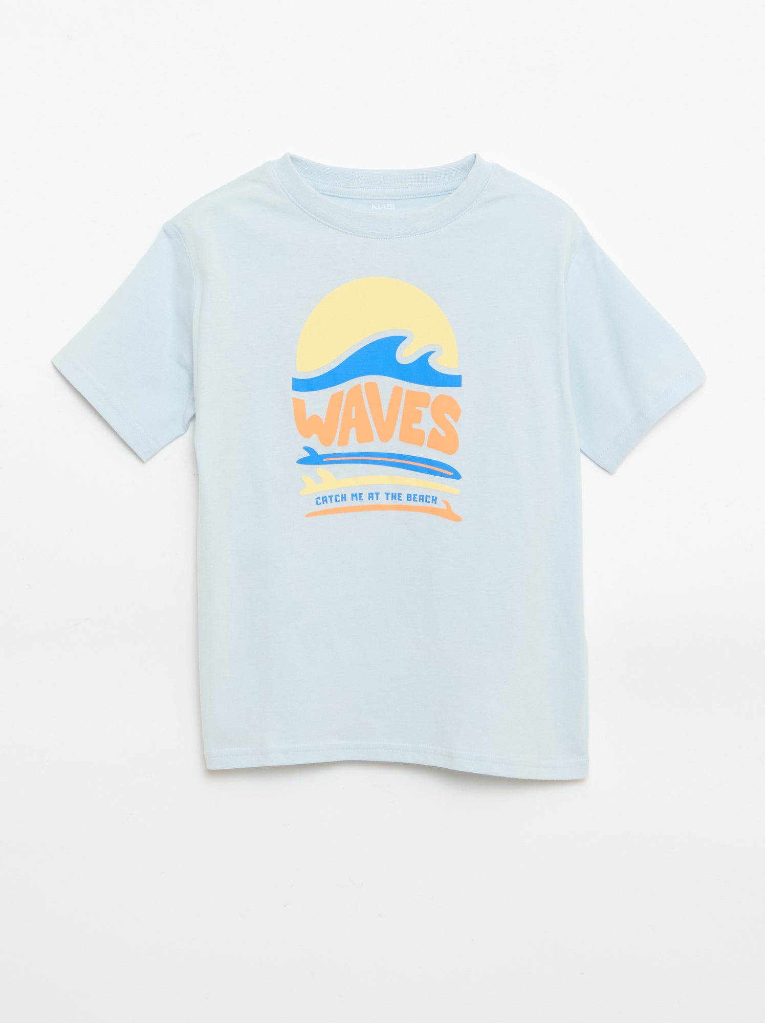 T-shirt à manches courtes imprimé - Bleu (EUP44_36)