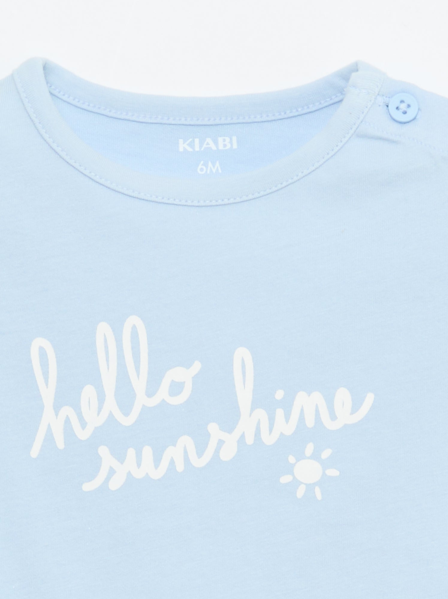 T-shirt à manches courtes imprimé - Bleu