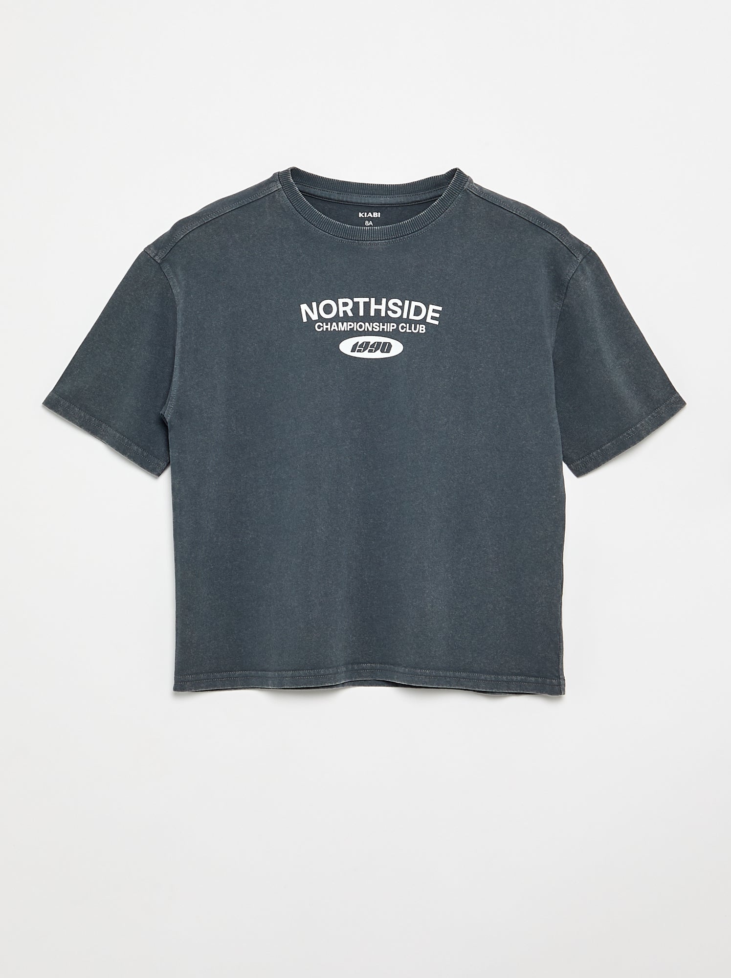T-shirt à manches courtes imprimé - Gris