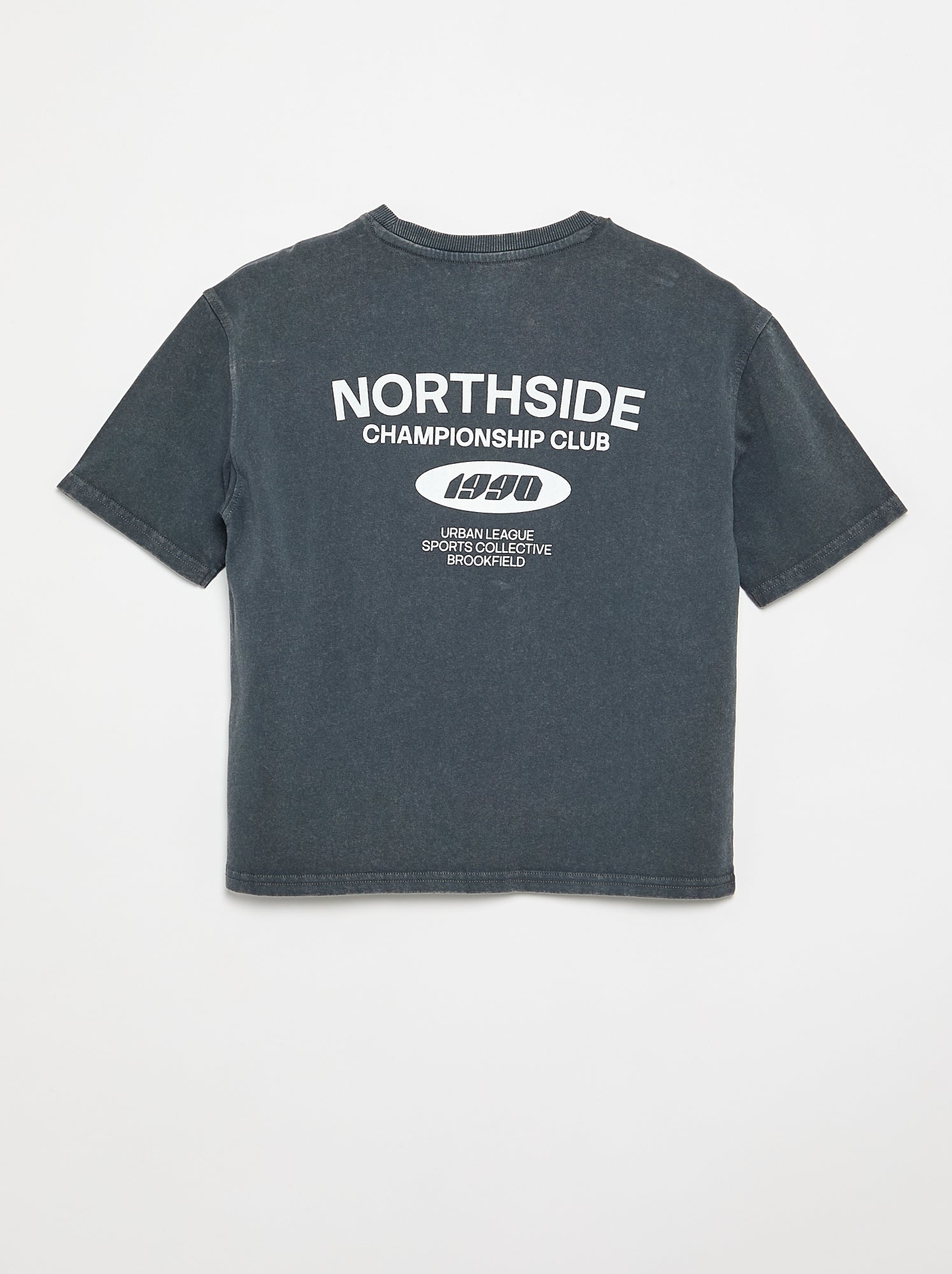 T-shirt à manches courtes imprimé - Gris