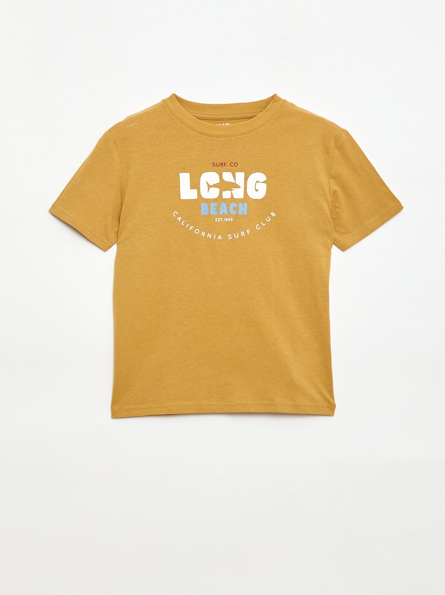 T-shirt à manches courtes imprimé - Jaune (EUP44_17)