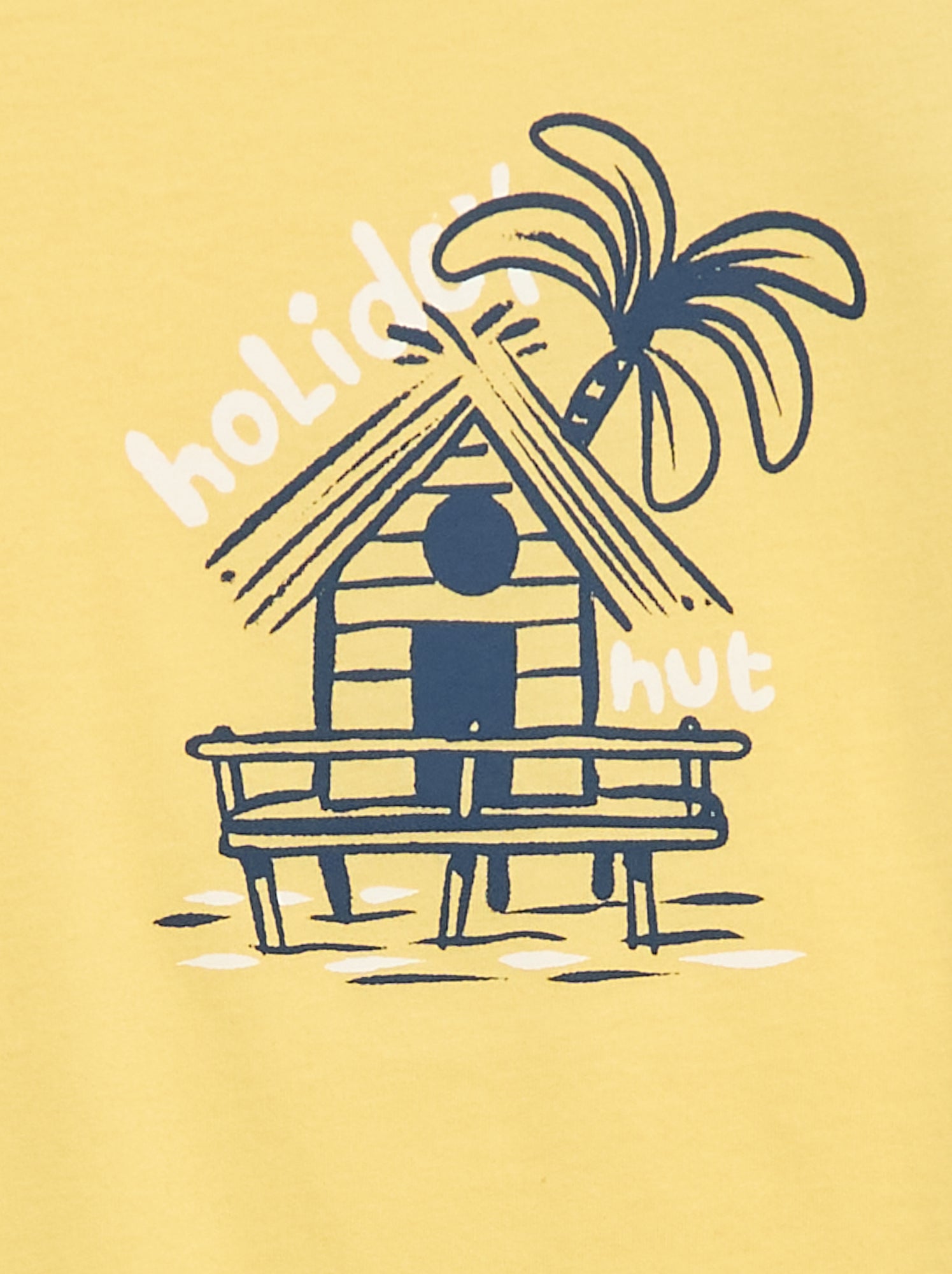 T-shirt à manches courtes imprimé - Jaune (EUP44_6)