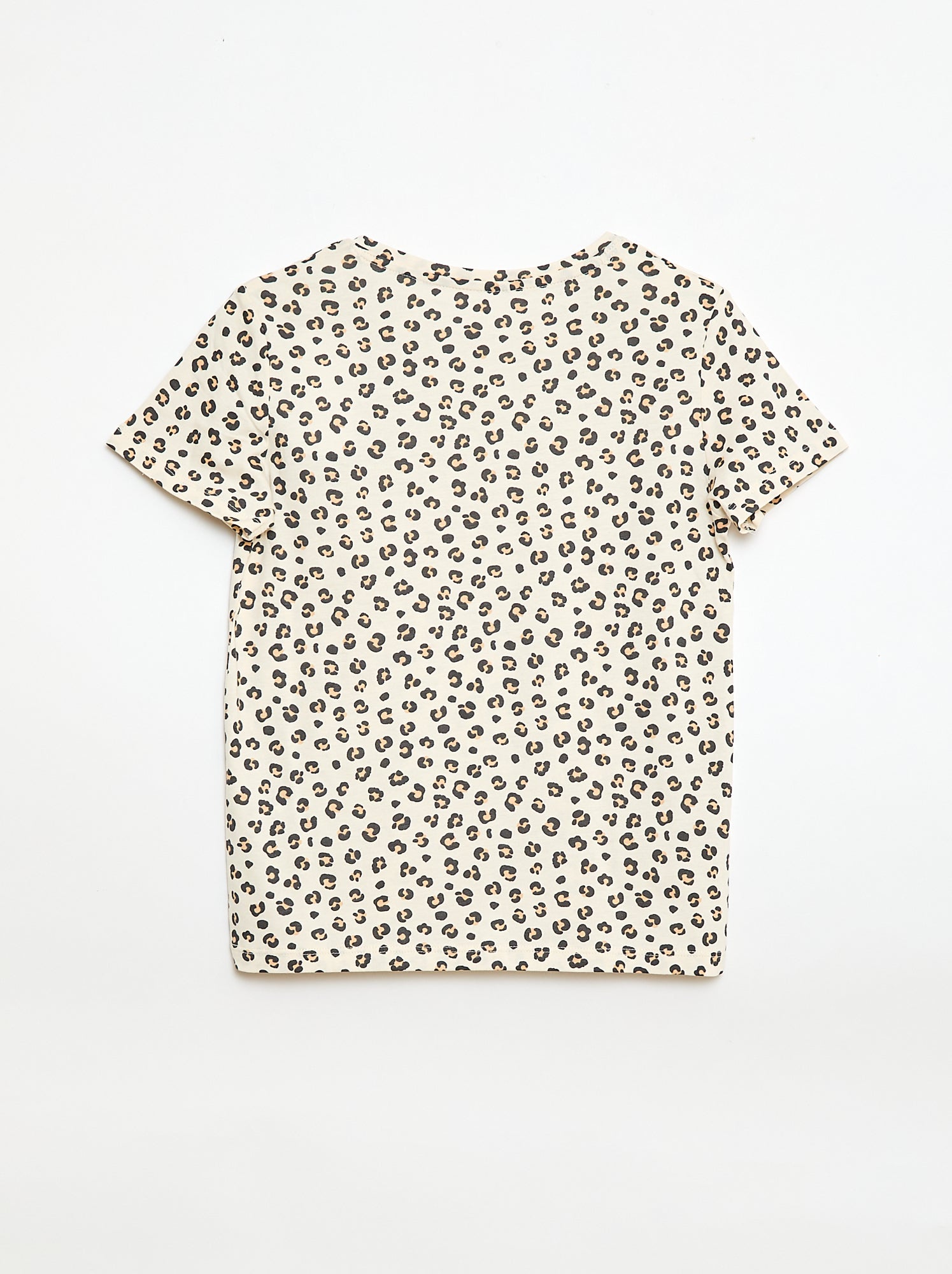 T-shirt à manches courtes imprimé 'léopard' - leopard