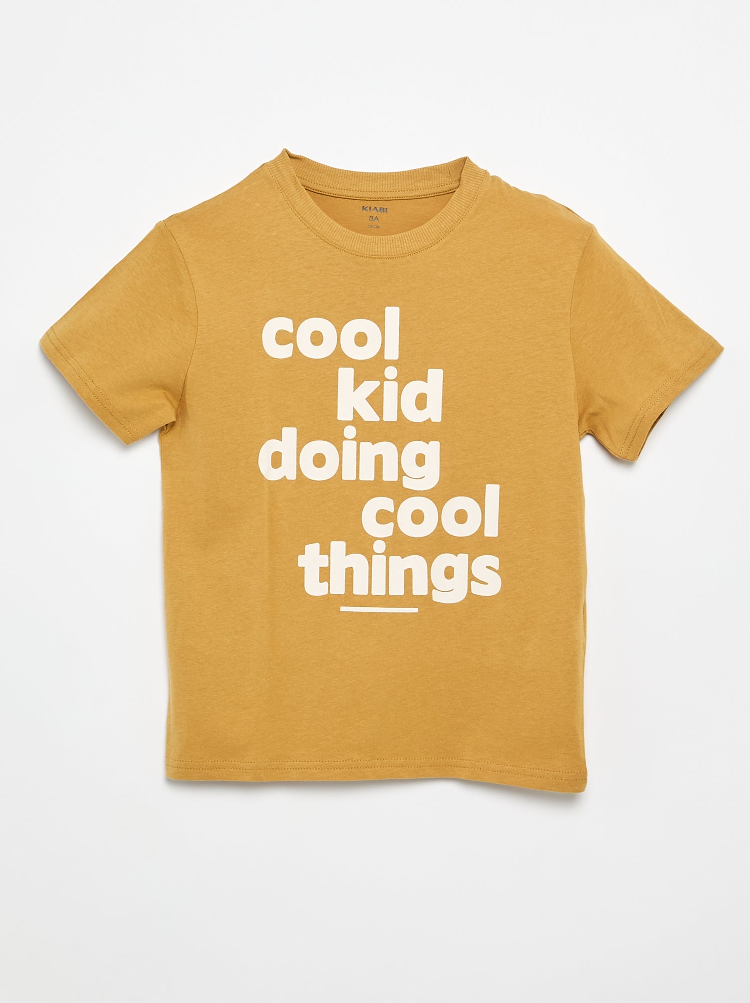 T-shirt à manches courtes imprimé - Marron