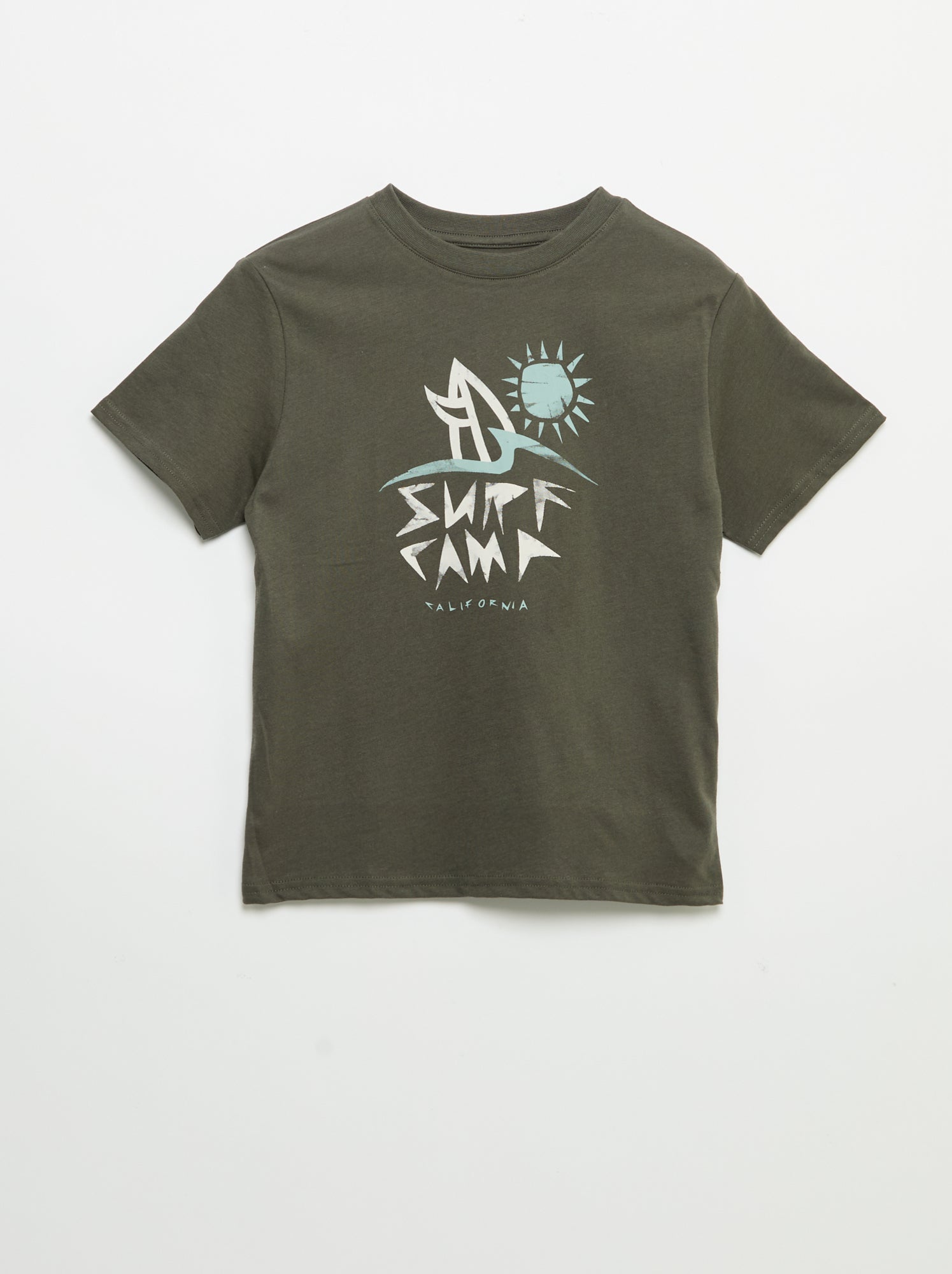 T-shirt à manches courtes imprimé - Orange