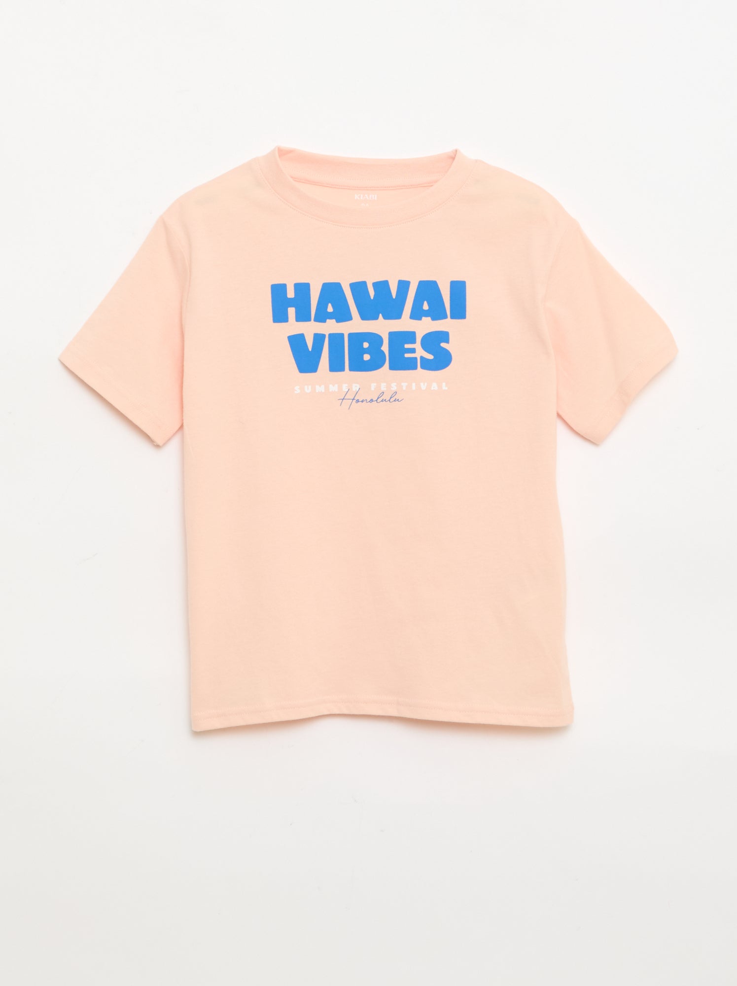 T-shirt à manches courtes imprimé - Rose (EUP44_31)