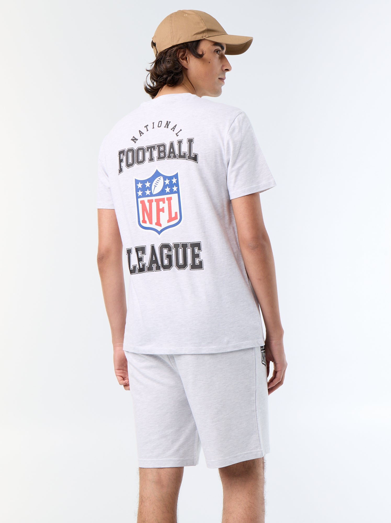 T-shirt à manches courtes 'NFL' - Gris