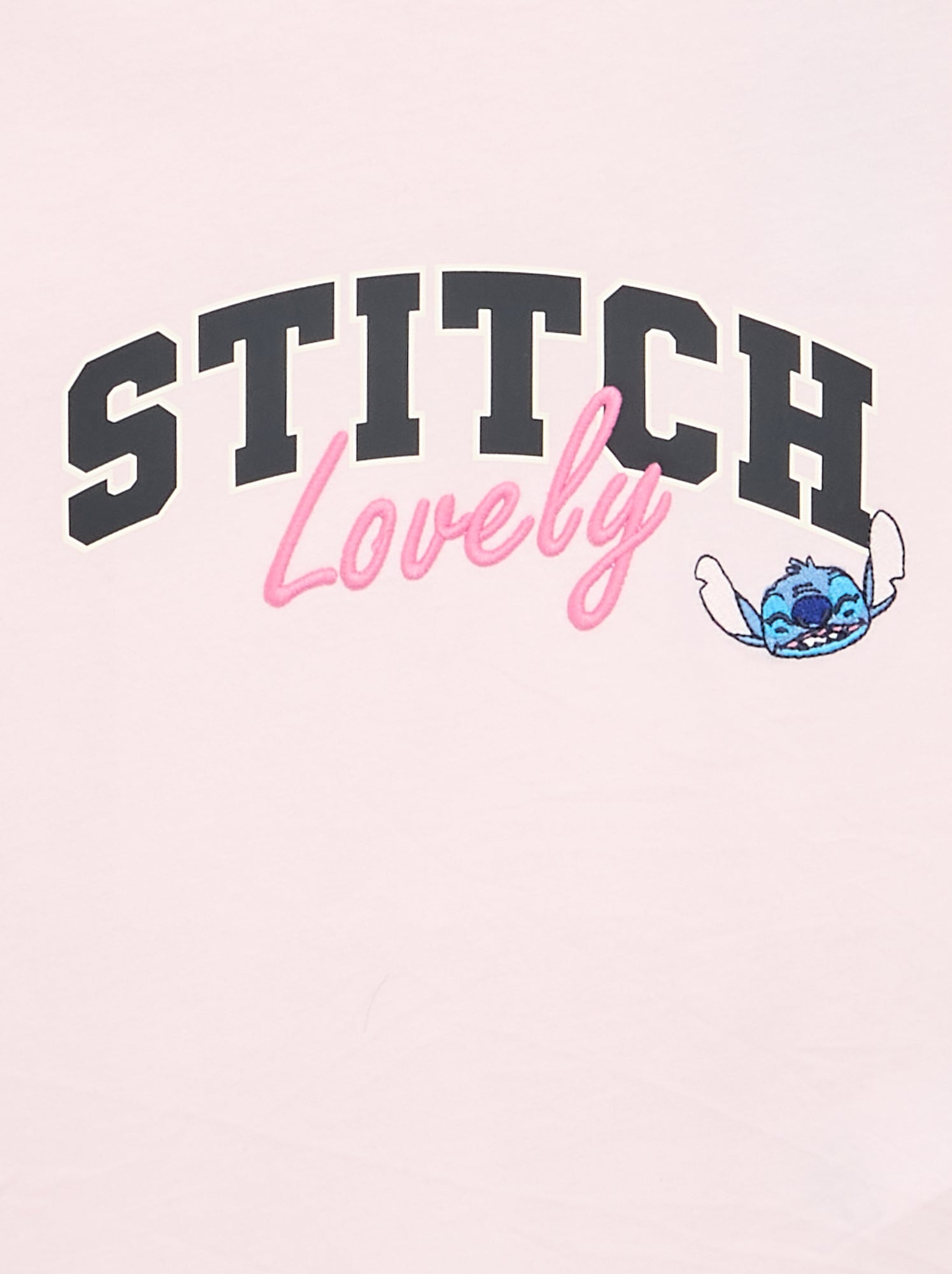 T-shirt à manches courtes 'Stitch' - Rose