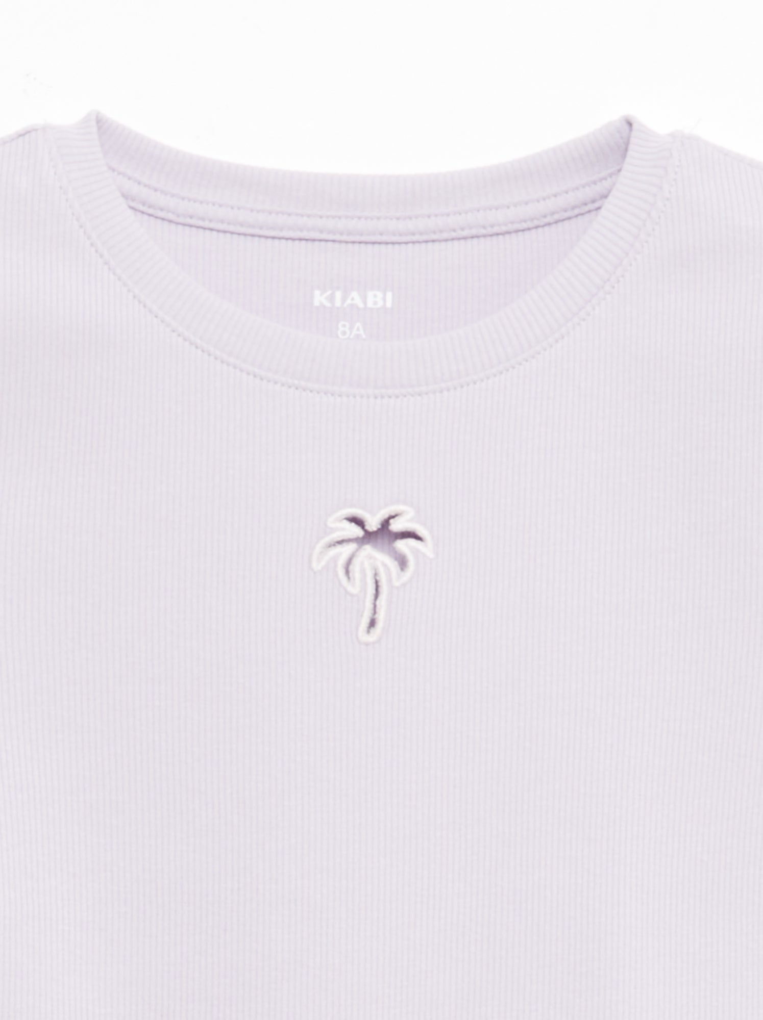 T-shirt à manches courtesavec forme ajourée - Violet
