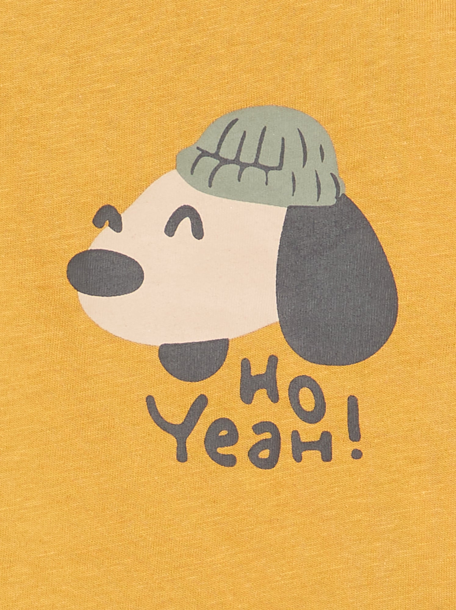 T-shirt à manches longues avec animation - Jaune